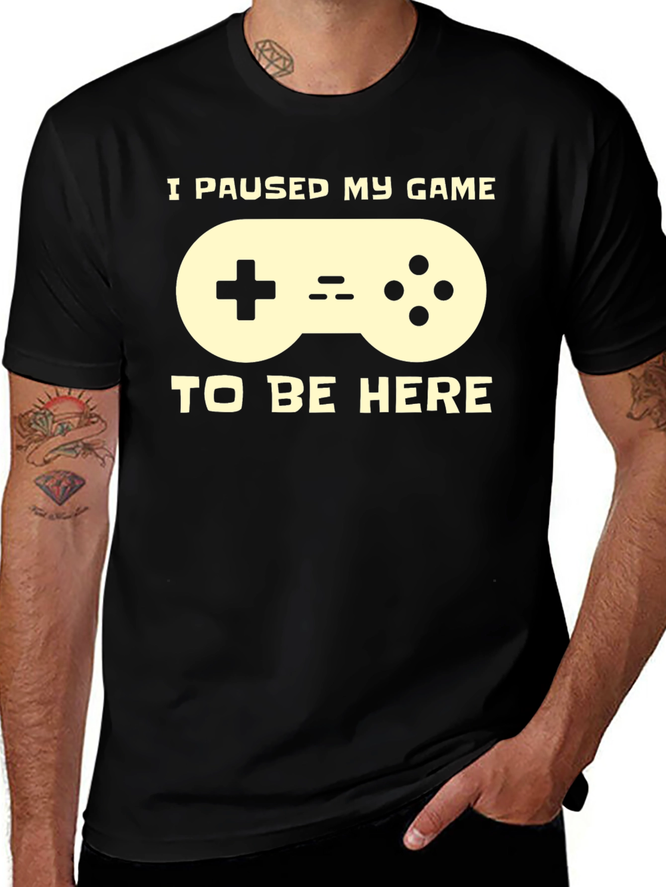Variant 23 of I Paused My Game T-Shirt - Gamer Tee