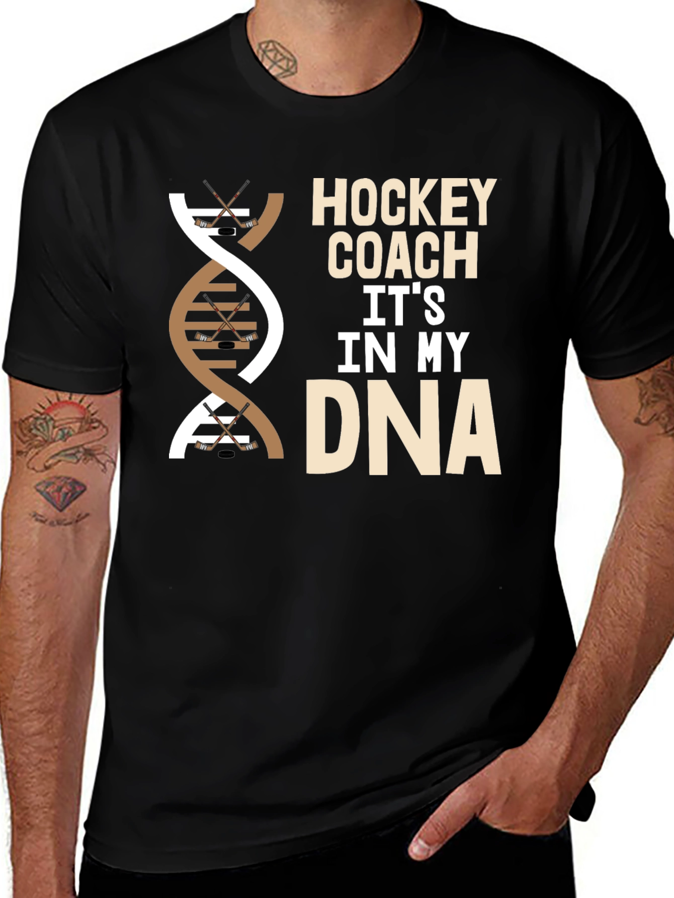 Variant 13 of Hockey Coach DNA T-Shirt