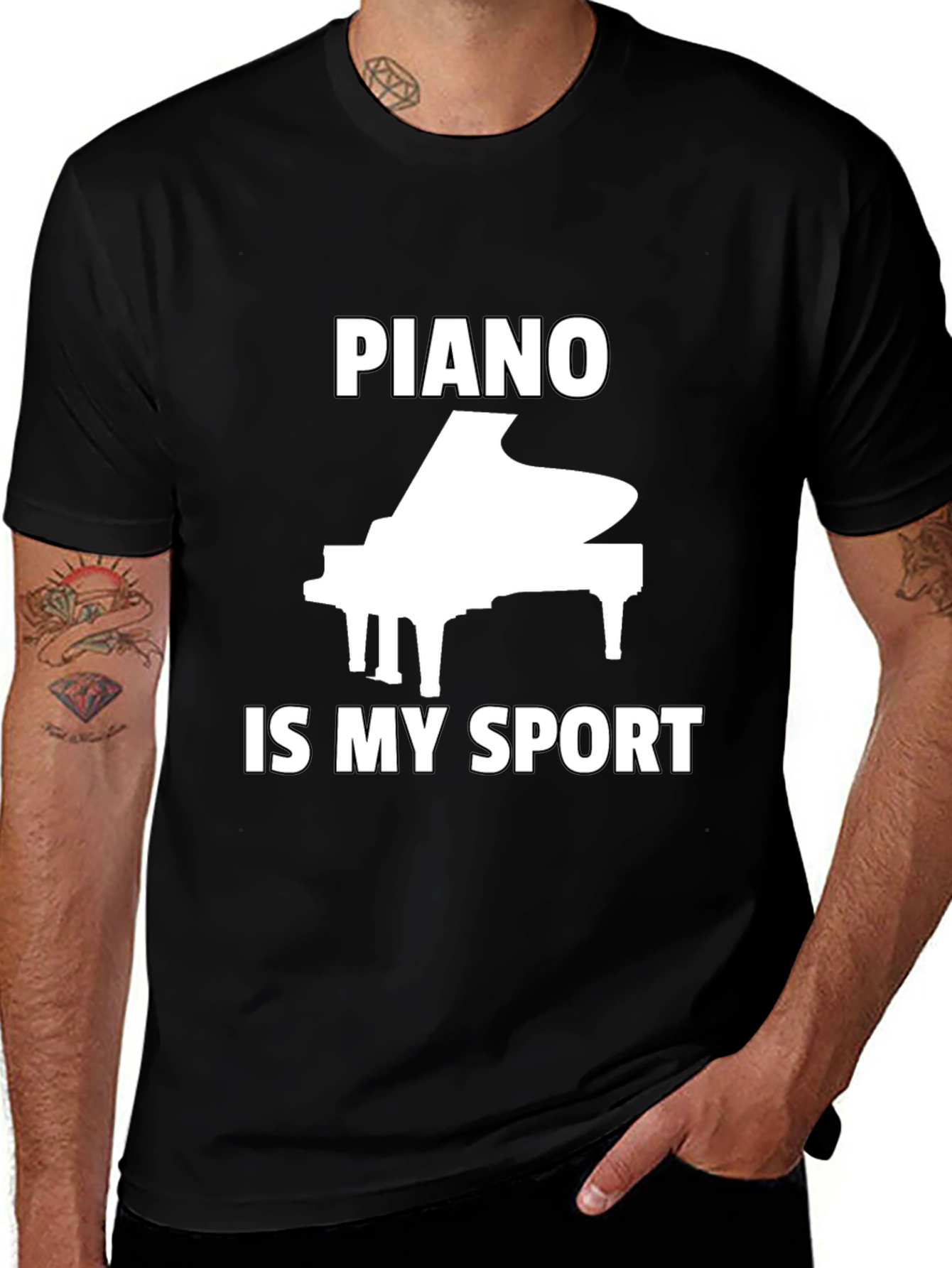 Variant 4 of Piano Is My Sport T-Shirt