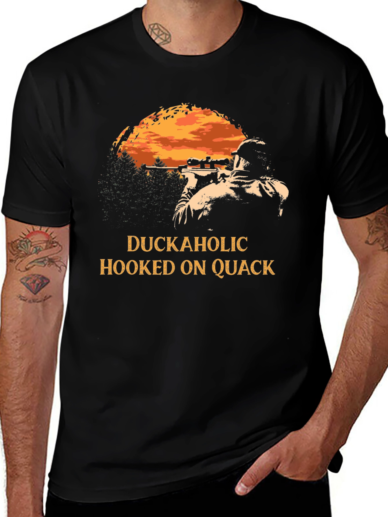 Duckaholic Hunting T-Shirt - Hooked on Quack