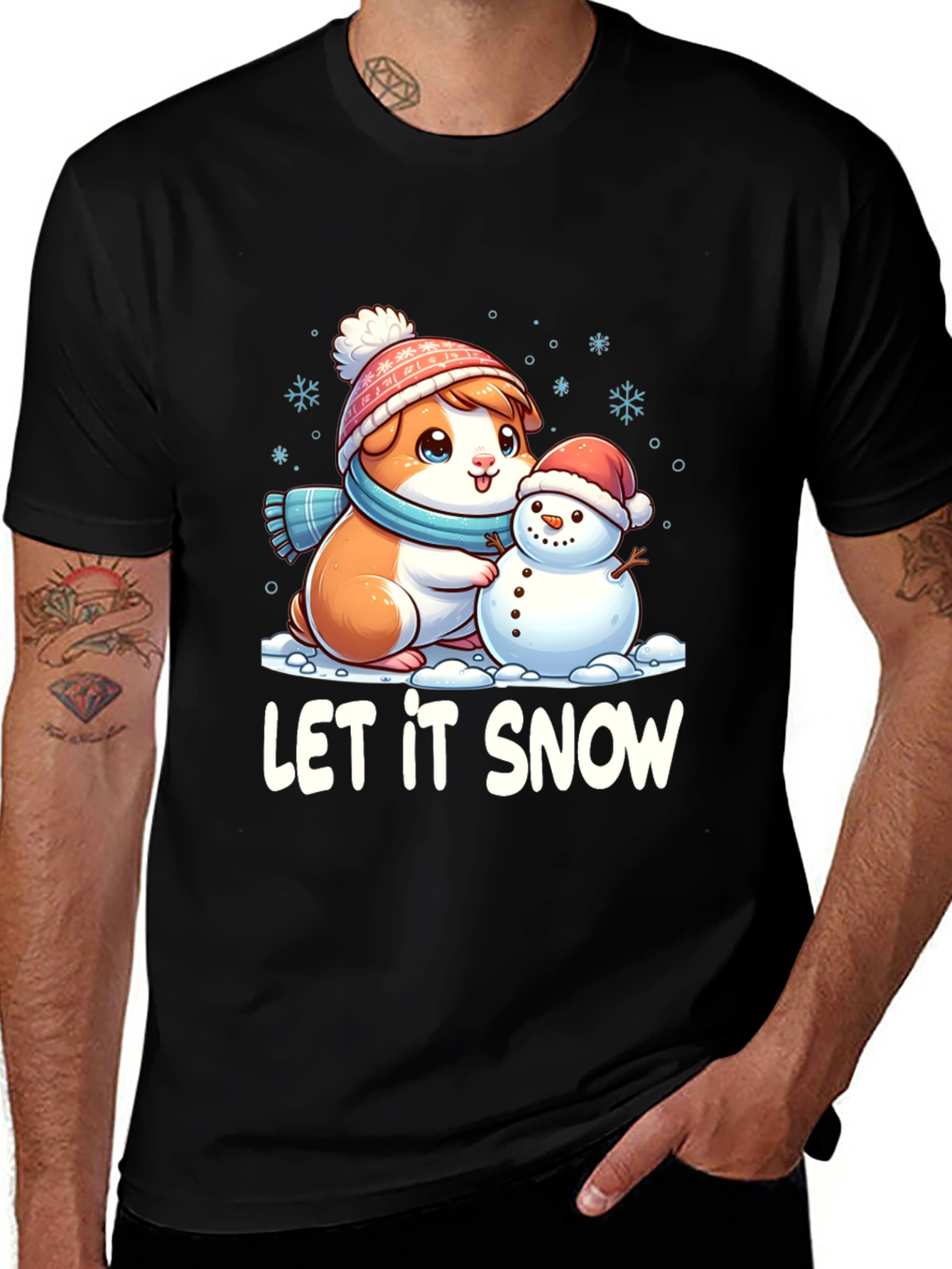 Variant 26 of Let It Snow Guinea Pig T-Shirt