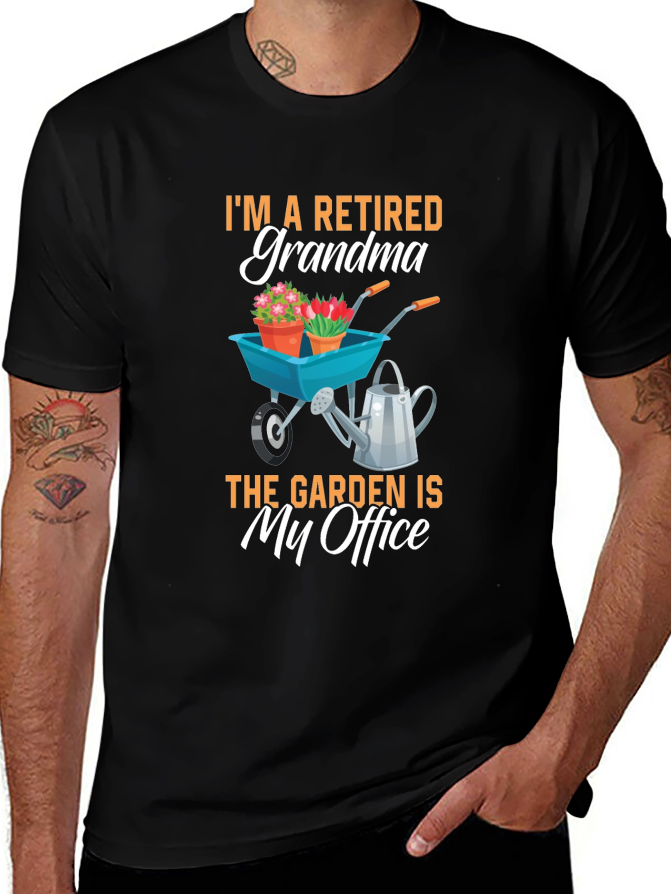 Retired Grandma Garden Office T-Shirt