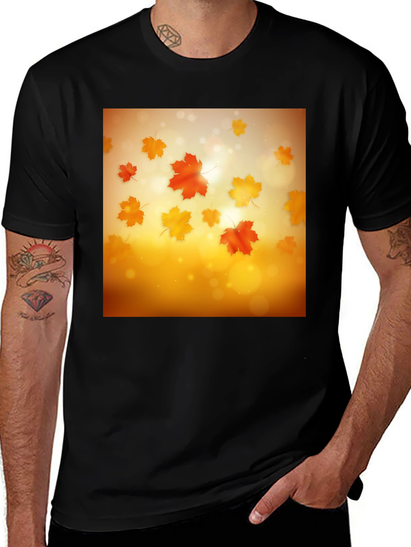 Variant 12 of Autumn Leaves T-Shirt - Seasonal Style