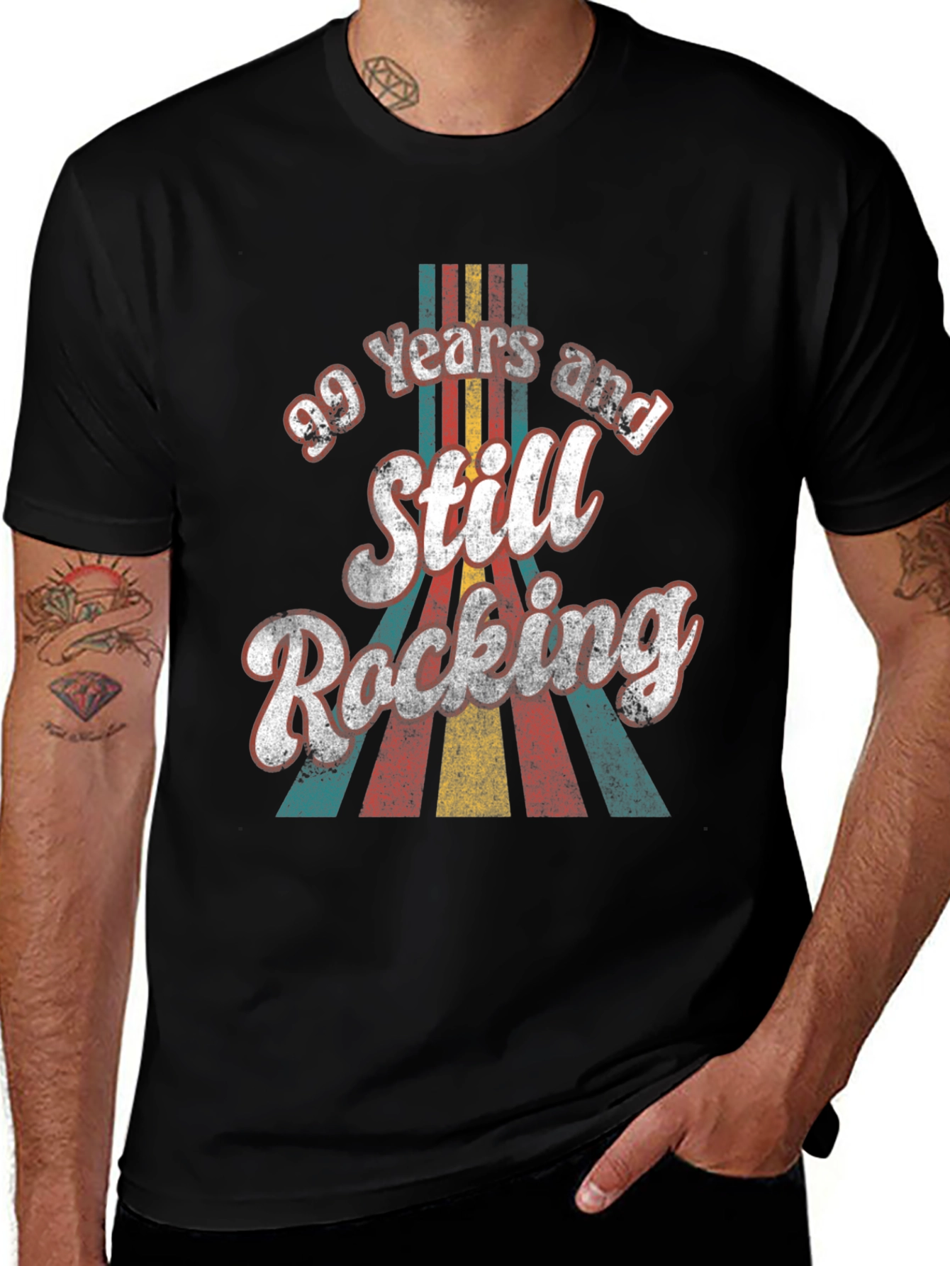 Variant 10 of 99 Years Still Rocking Retro Birthday T-Shirt