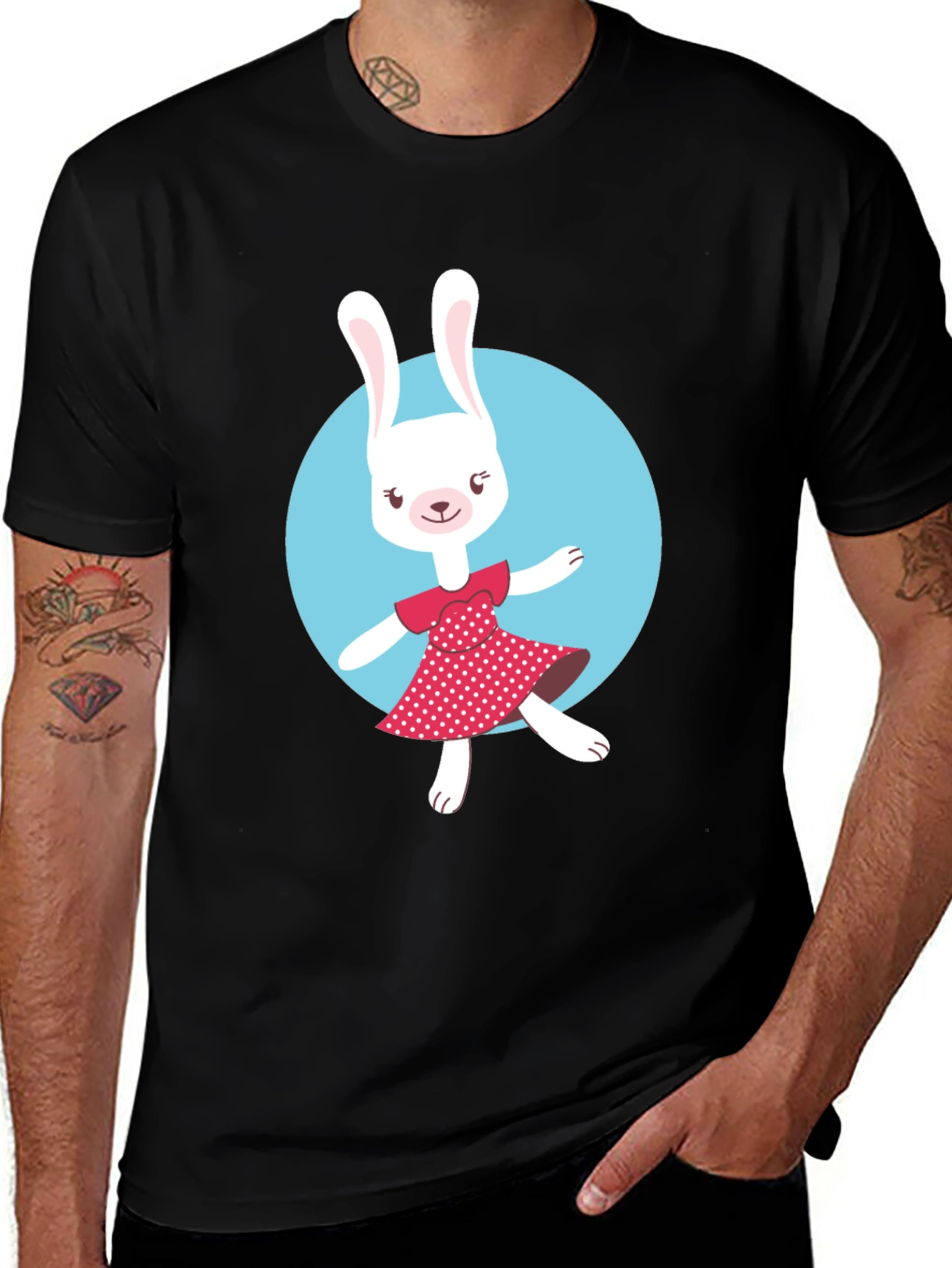 Variant 26 of Bunny Graphic T-Shirt - Cute Rabbit Design