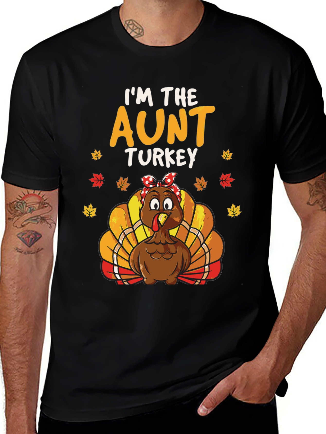 I'm The Aunt Turkey T-Shirt - Thanksgiving Apparel