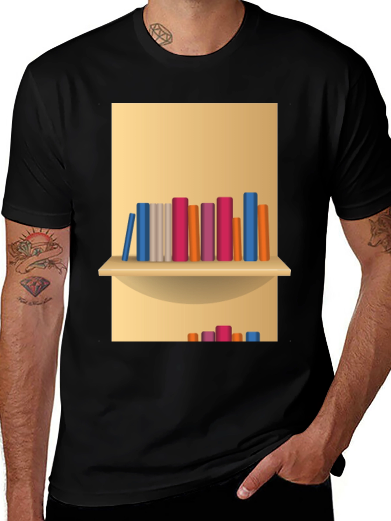 Variant 23 of Book Shelf T-Shirt - Stylish & Comfortable Tee
