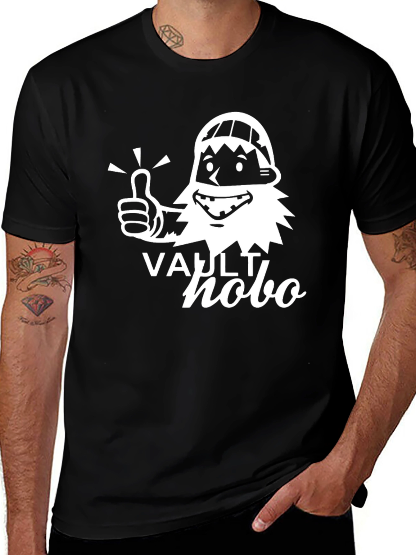 Variant 20 of Vault Hobo Graphic Black T-Shirt