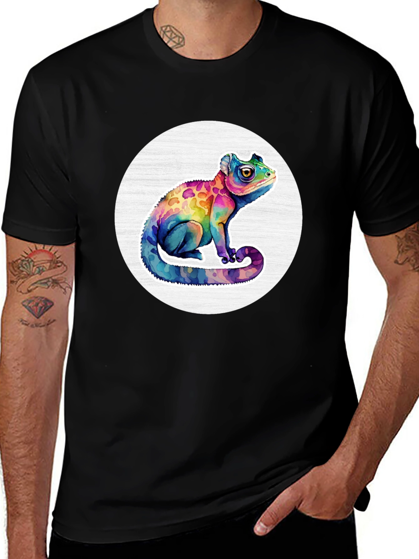Variant 16 of Vibrant Chameleon Graphic Tee