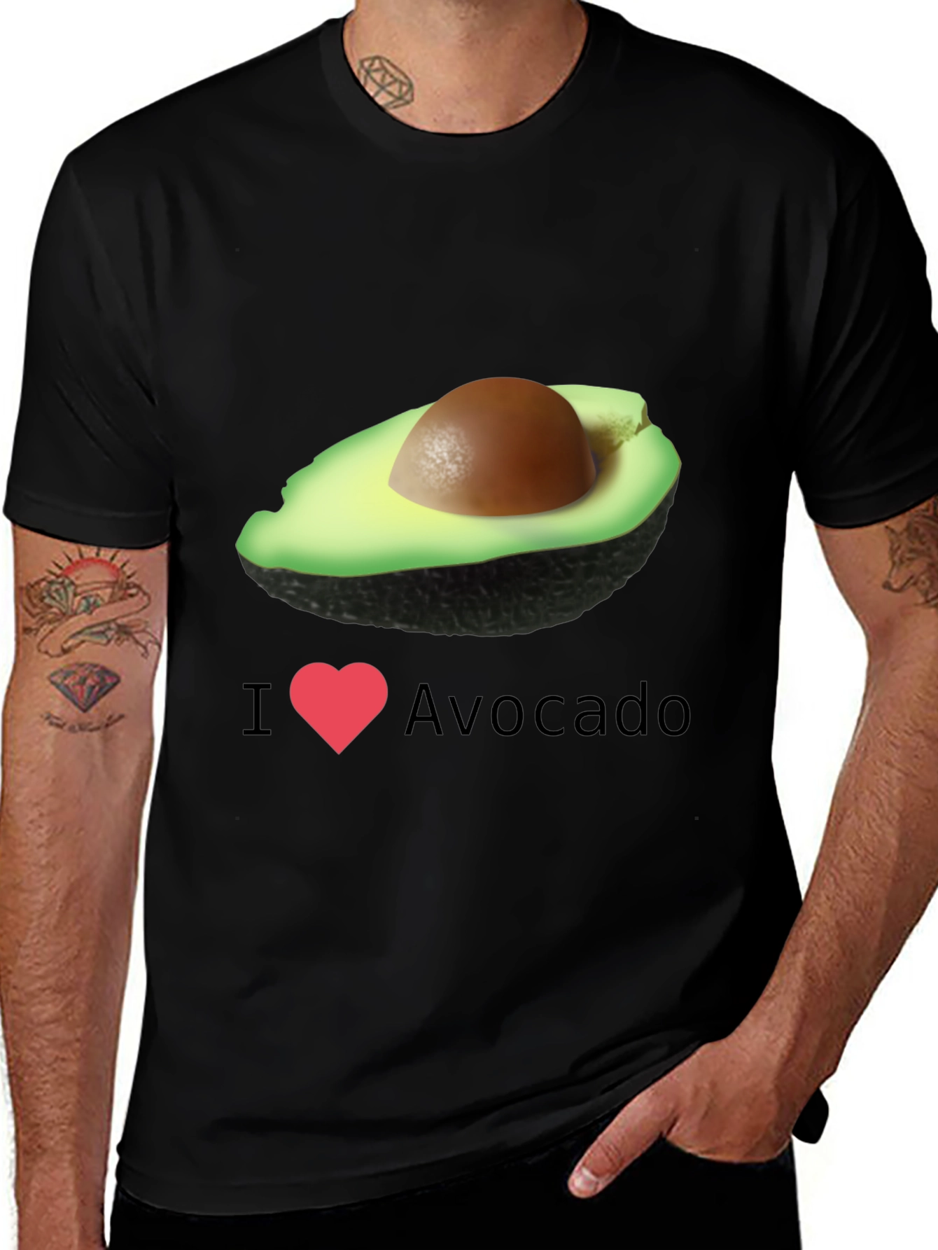 Variant 9 of I Heart Avocado T-Shirt - Unique Graphic Tee