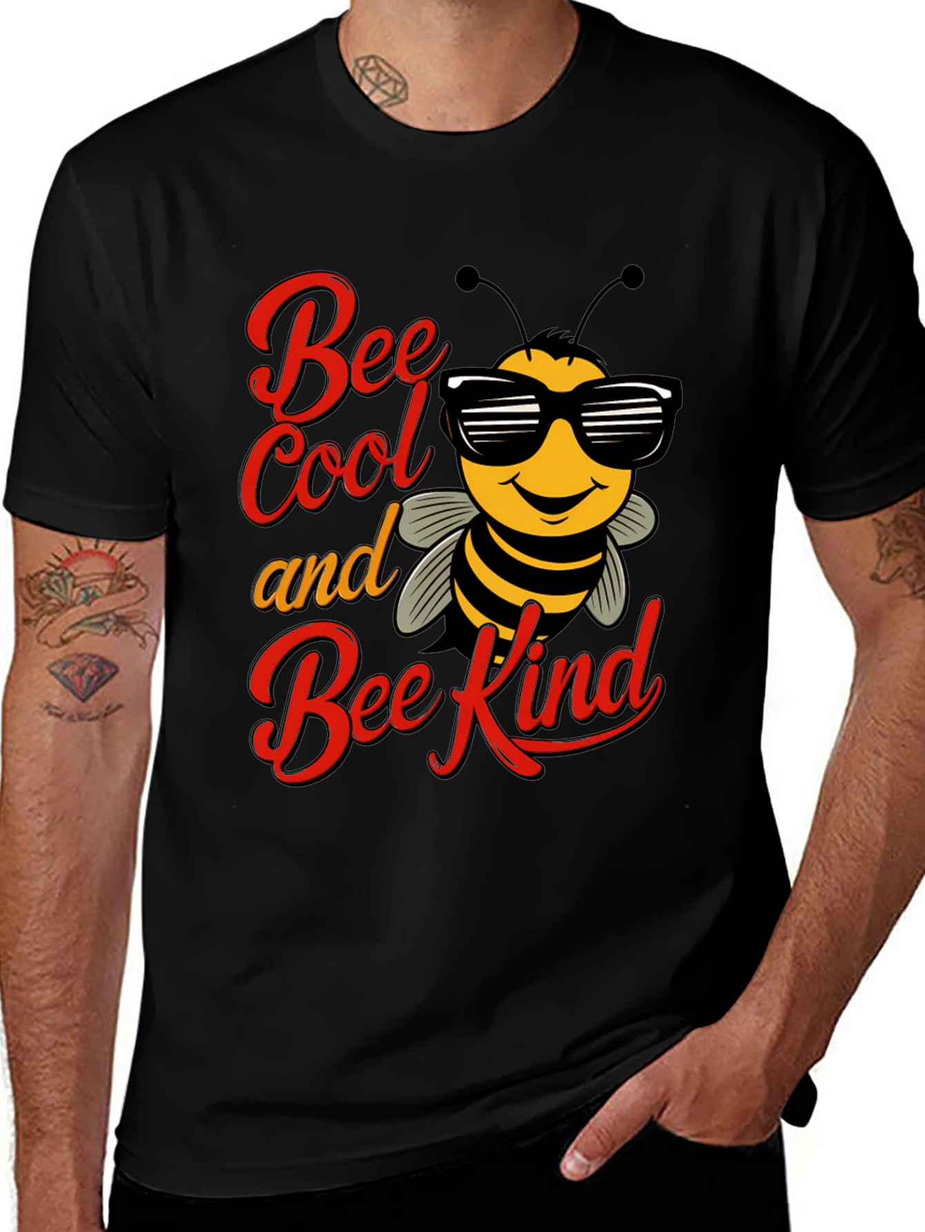 Variant 8 of Bee Cool and Bee Kind Graphic Tee
