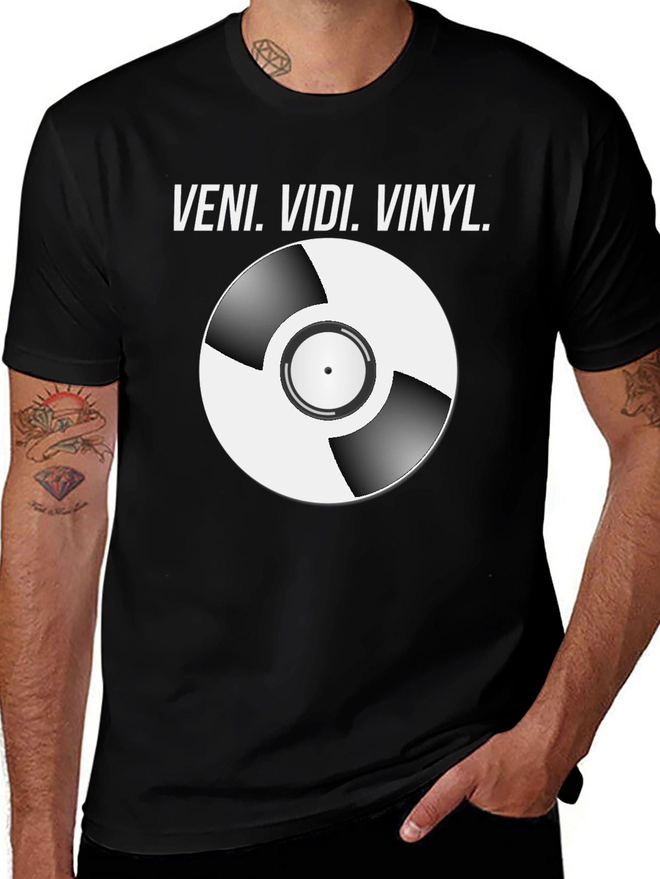 Variant 12 of Veni Vidi Vinyl T-Shirt - Music Lover Tee