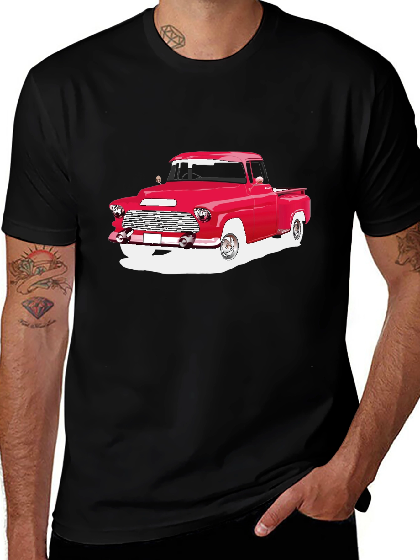 Variant 8 of Vintage Red Truck Graphic T-Shirt
