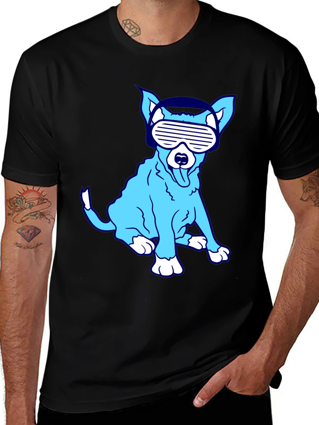 Variant 22 of Cool Blue Dog T-Shirt