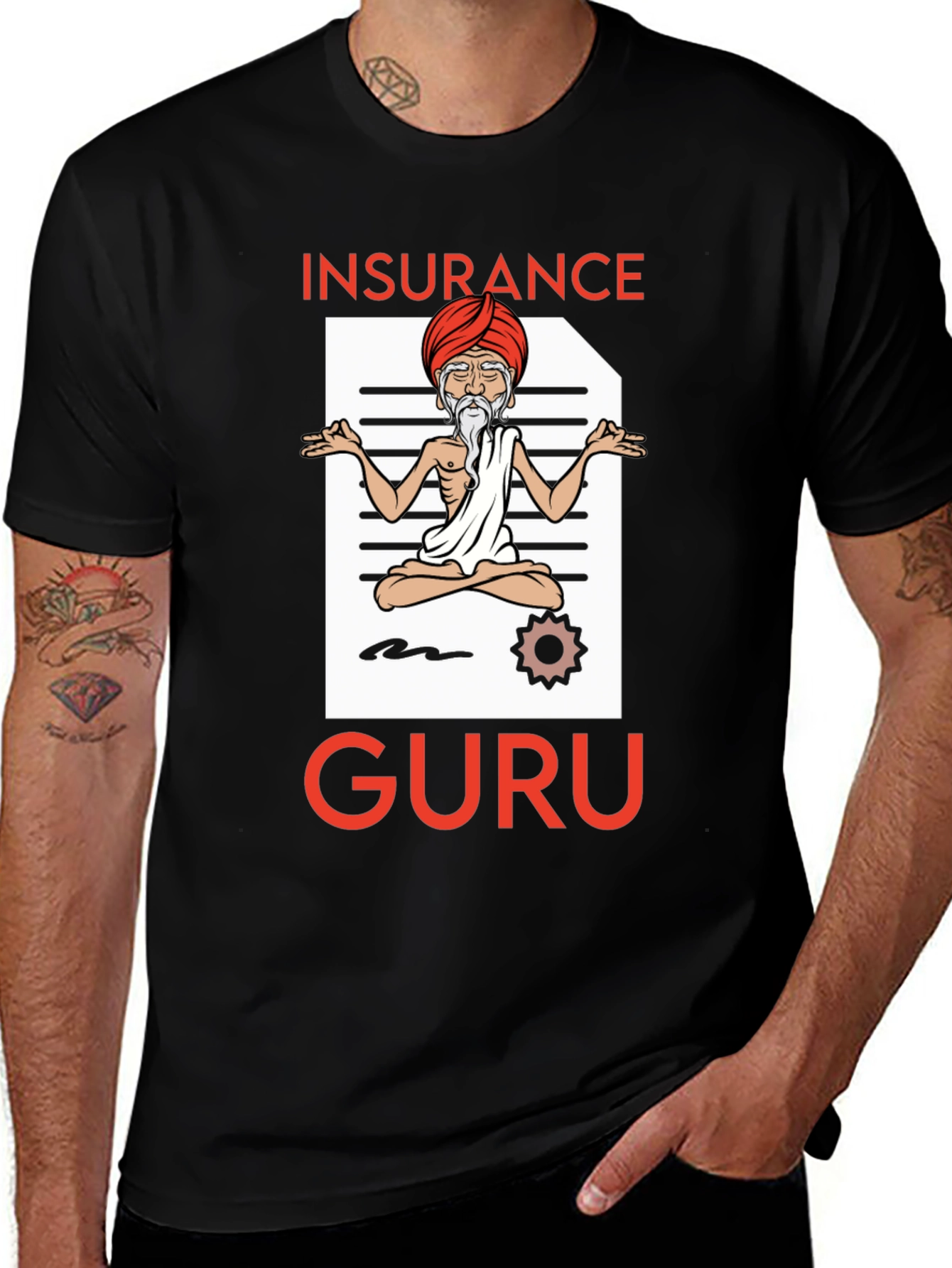 Variant 20 of Insurance Guru Graphic T-Shirt