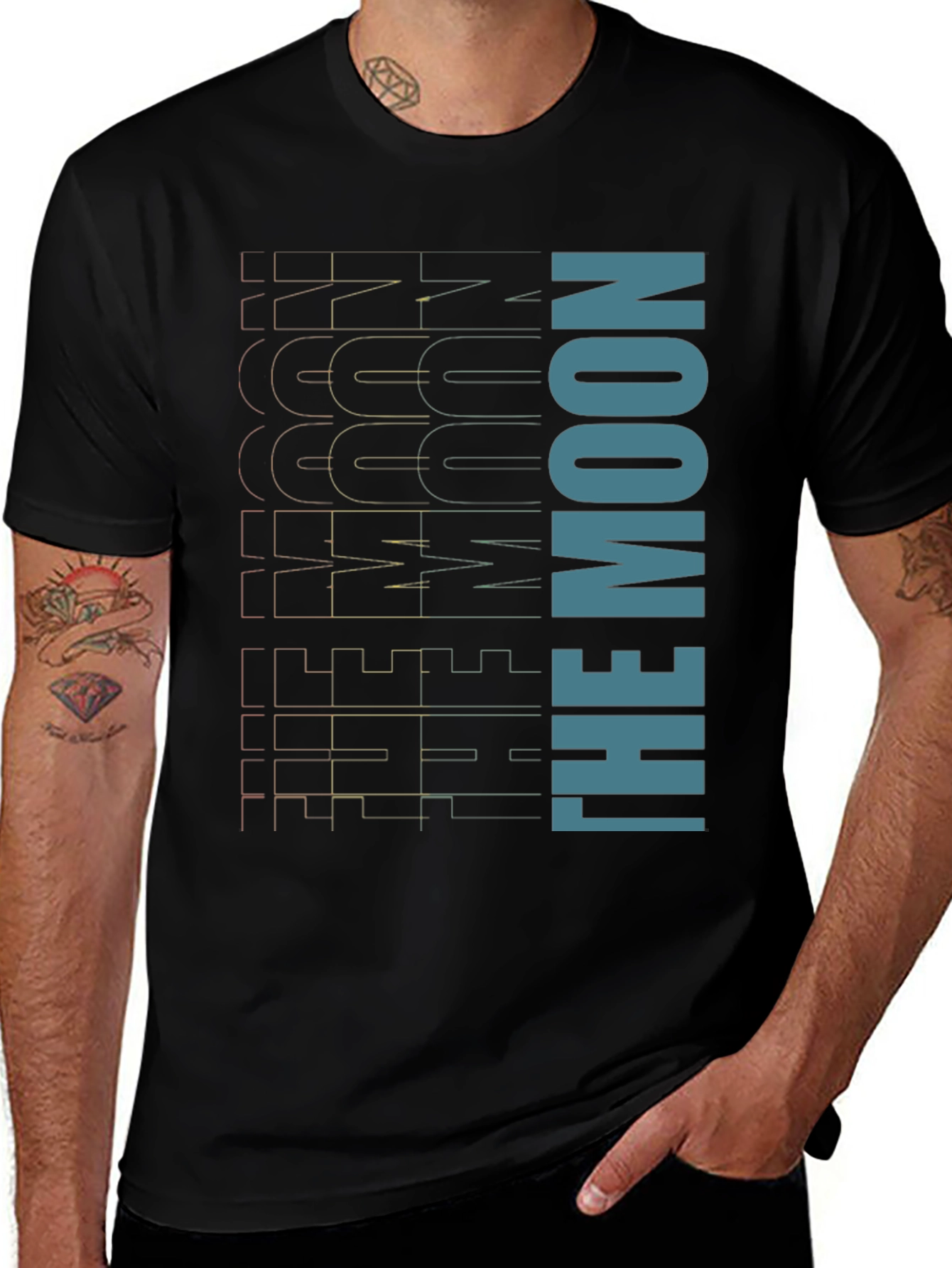 Variant 24 of Modern Graphic Tee: Reach for the Moon