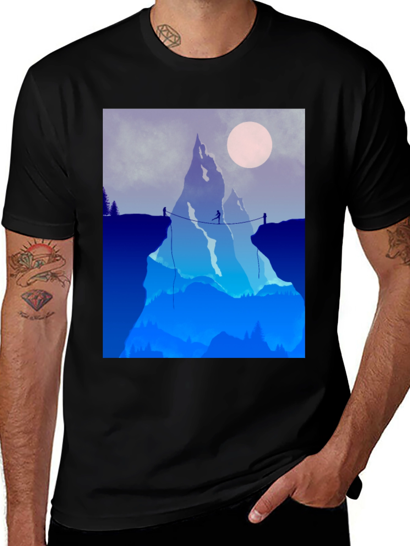 Variant 29 of Mountain Adventure T-Shirt: Dare to Cross