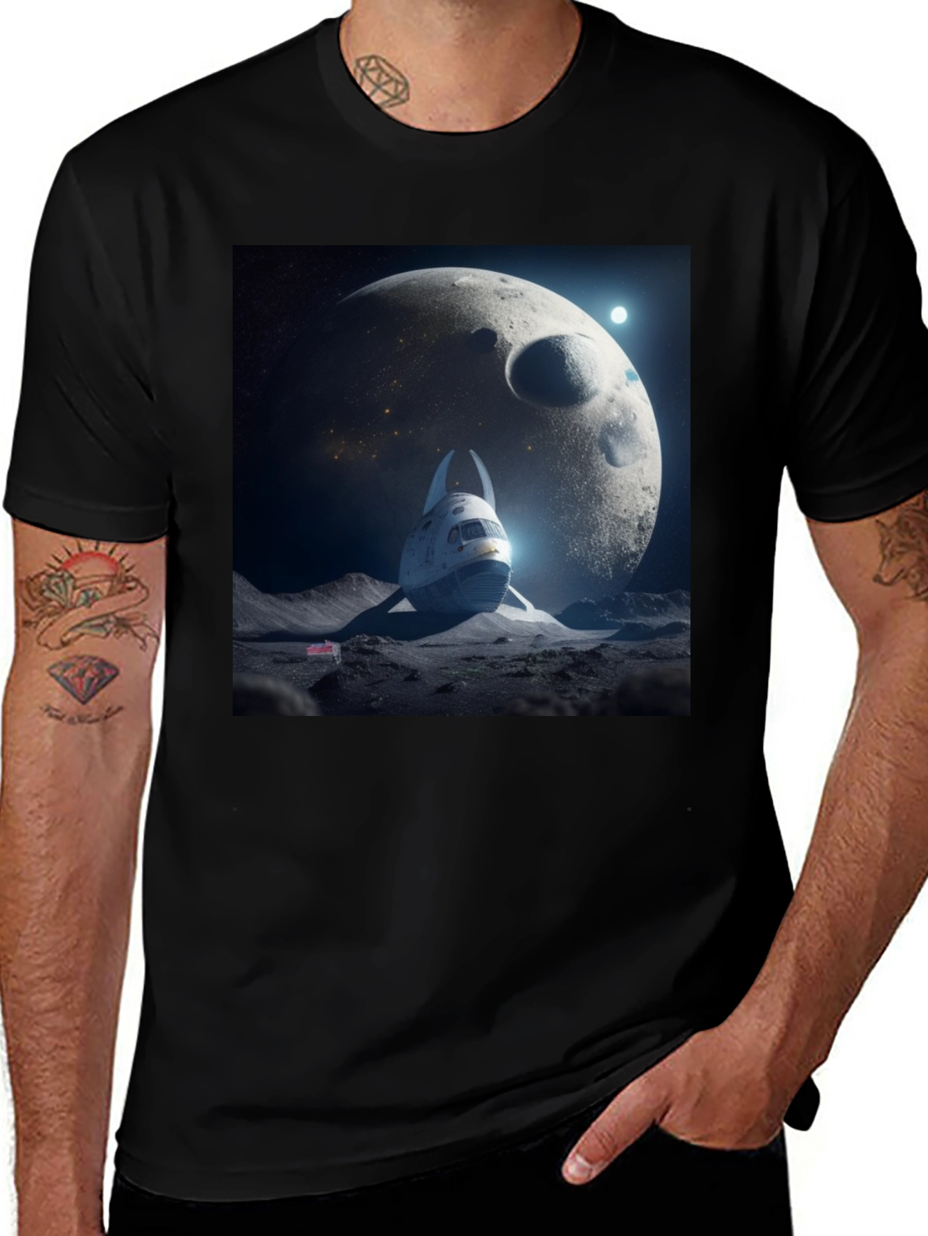 Variant 13 of Space Odyssey Black T-Shirt
