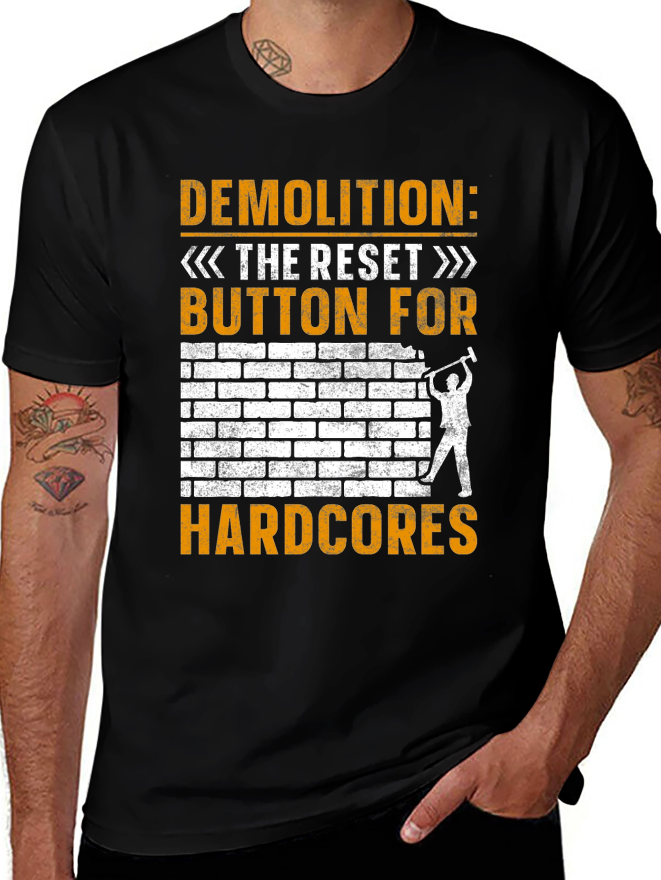 Variant 8 of Demolition Reset Button Hardcore T-Shirt