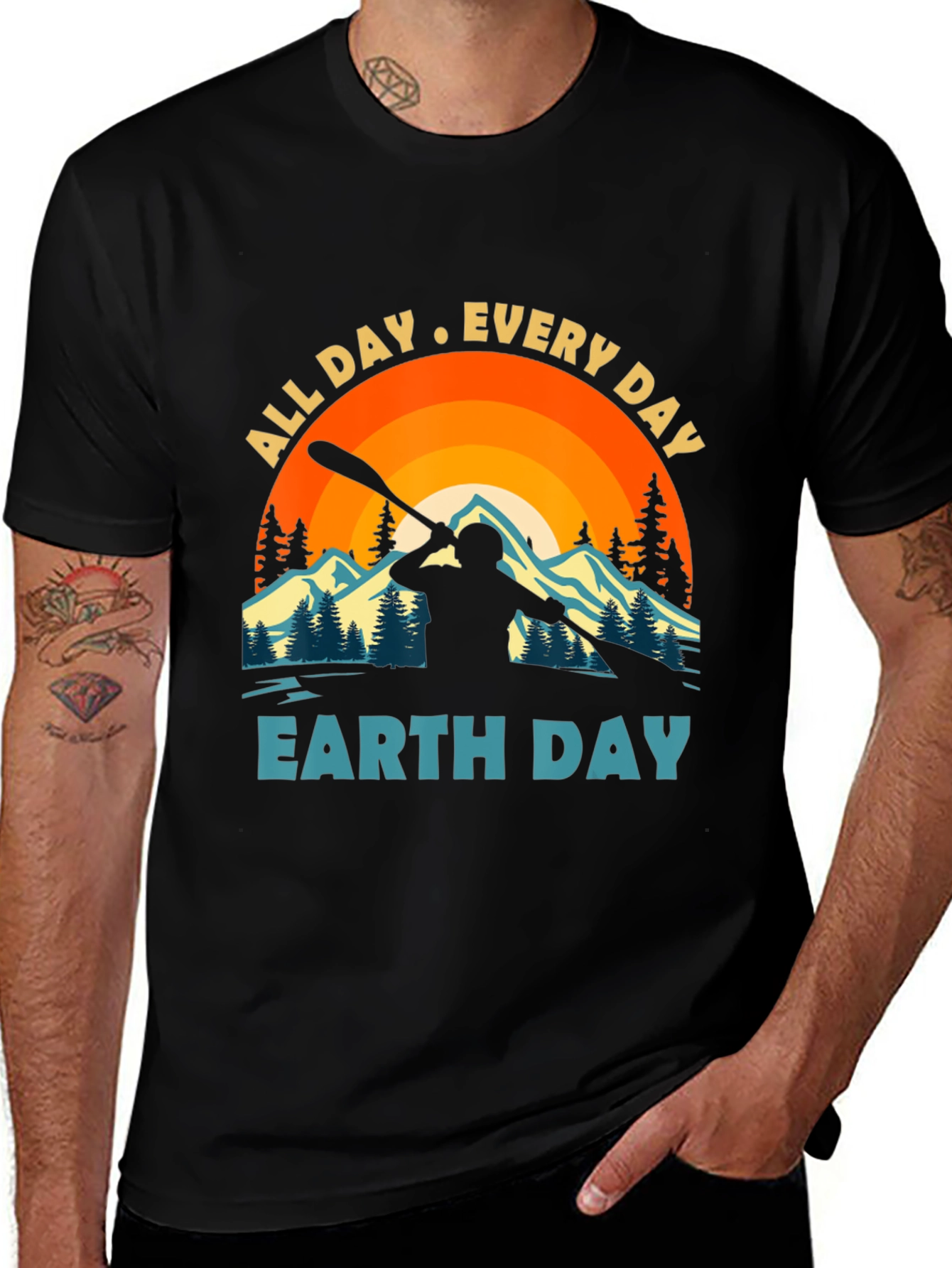 Earth Day Kayaking T-Shirt: All Day, Every Day