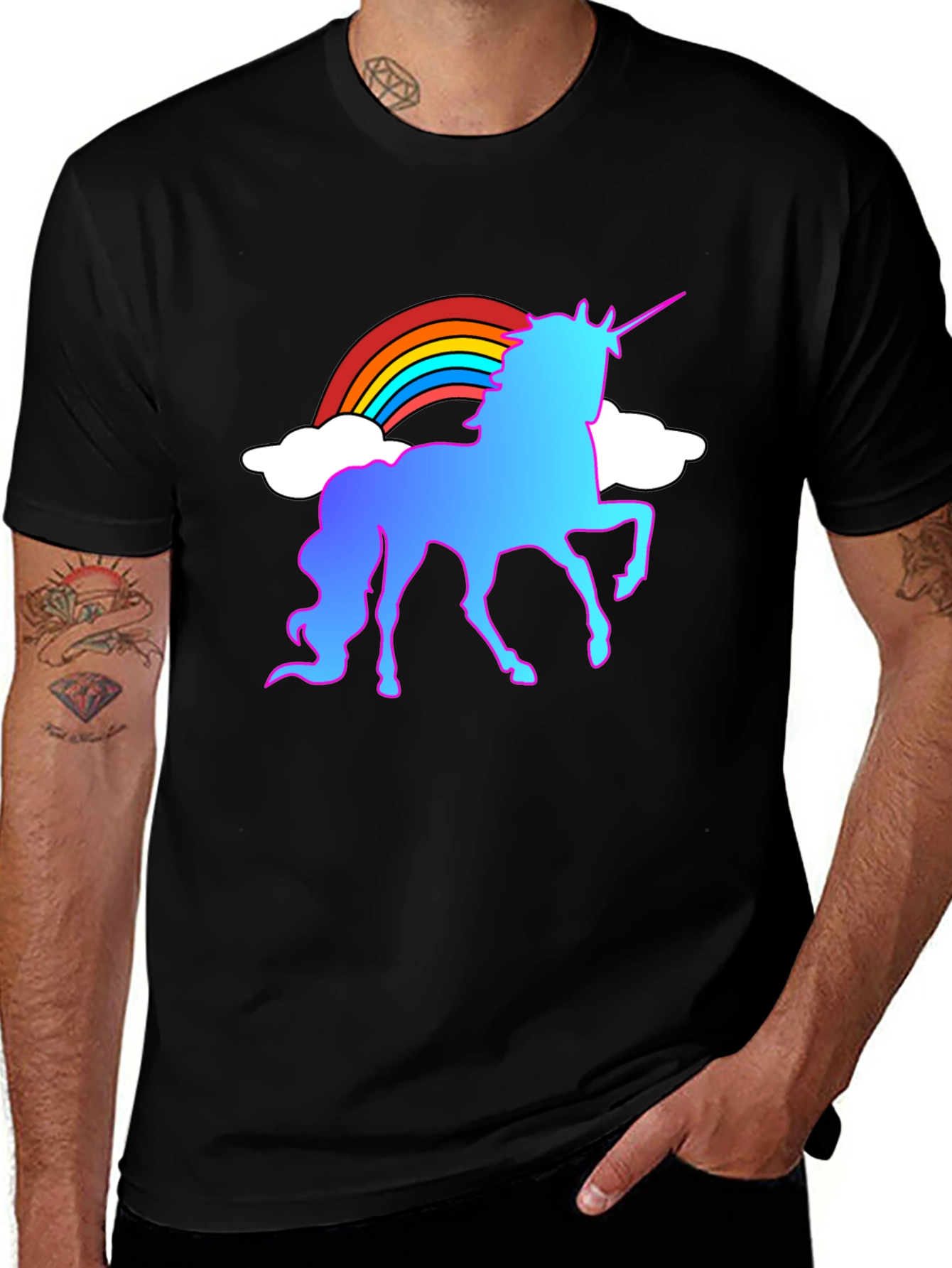 Variant 13 of Rainbow Unicorn Graphic Tee