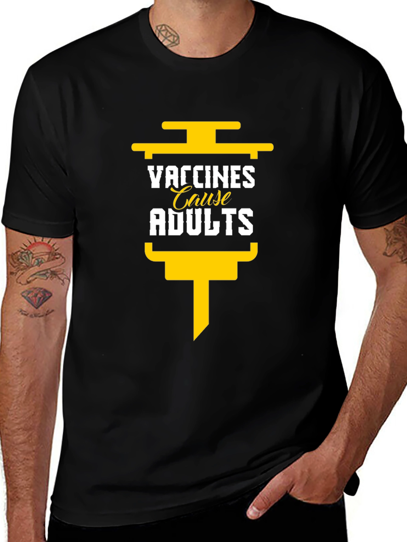 Variant 9 of Vaccines Cause Adults Graphic Tee