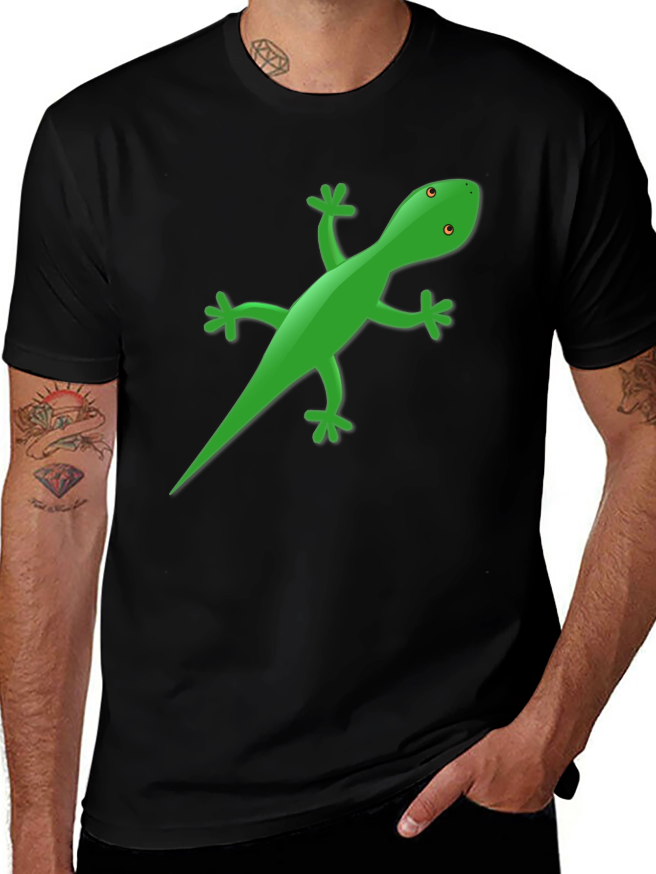 Variant 11 of Gecko Graphic Tee - Cool Casual Style