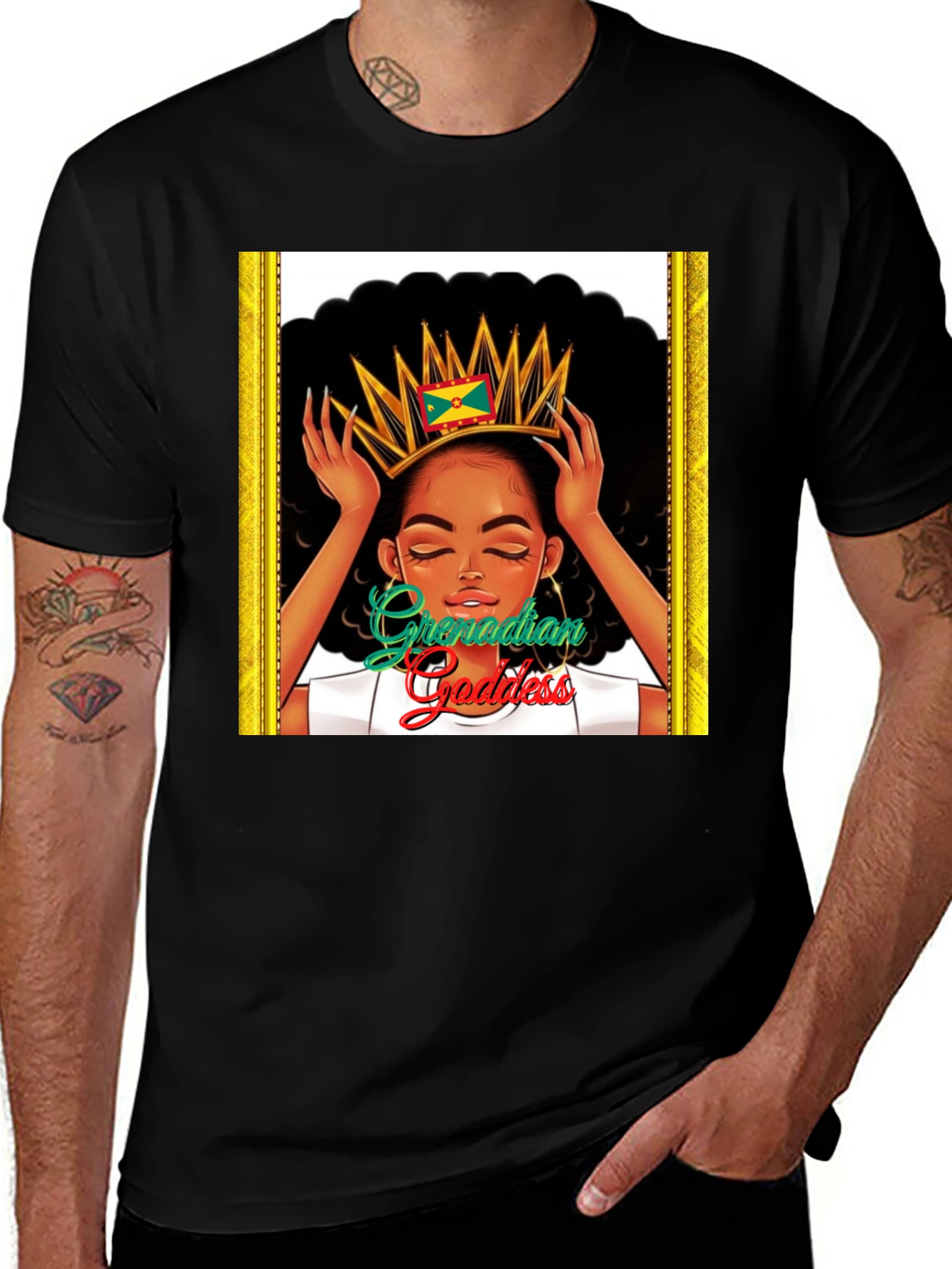Grenadian Goddess Graphic Tee - Stylish & Unique