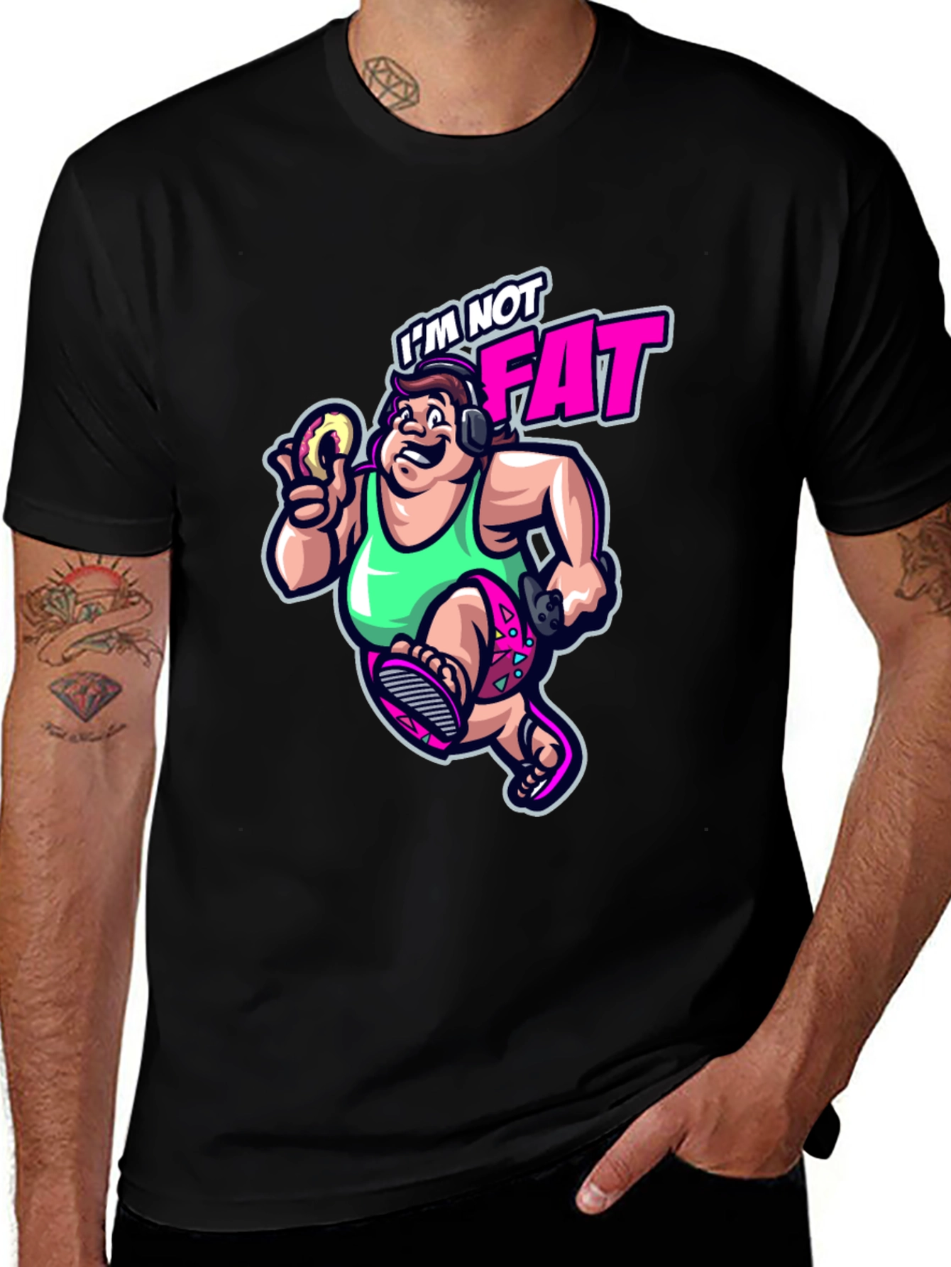 I'm Not Fat T-Shirt - Funny Fitness Design