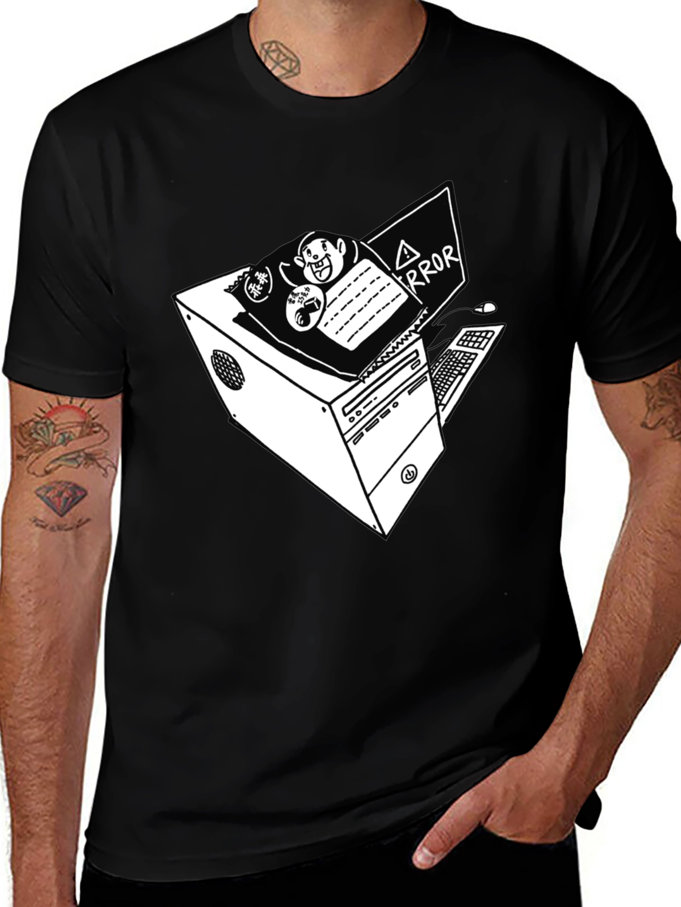 Error Computer Black T-Shirt