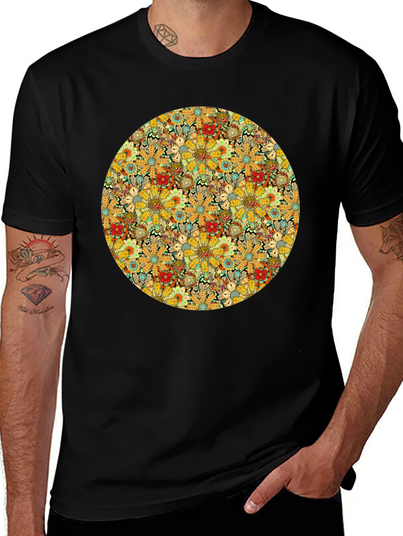 Variant 14 of Floral Circle Tee