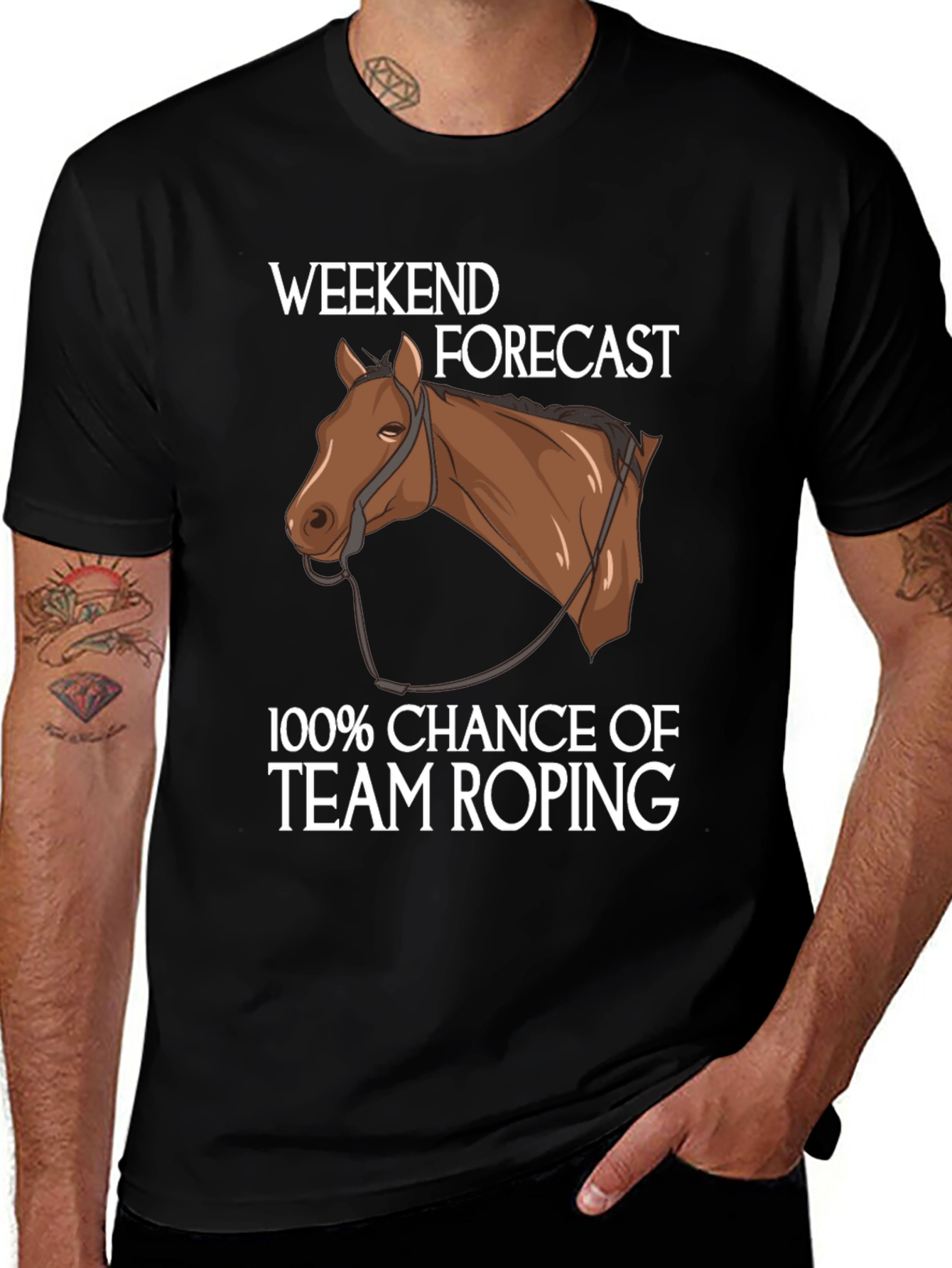 Weekend Forecast Team Roping T-Shirt