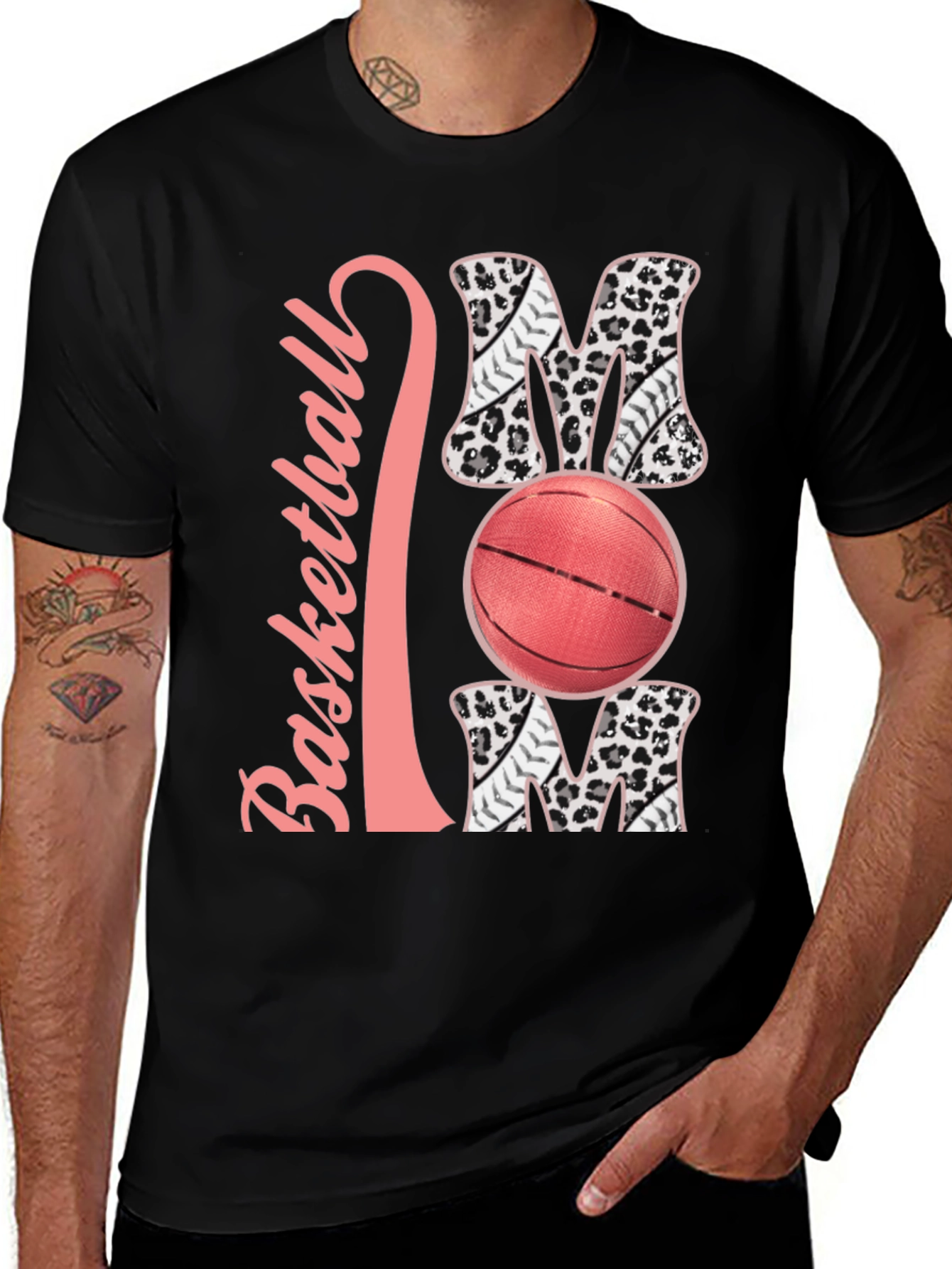 Variant 10 of Basketball Mom Graphic Tee