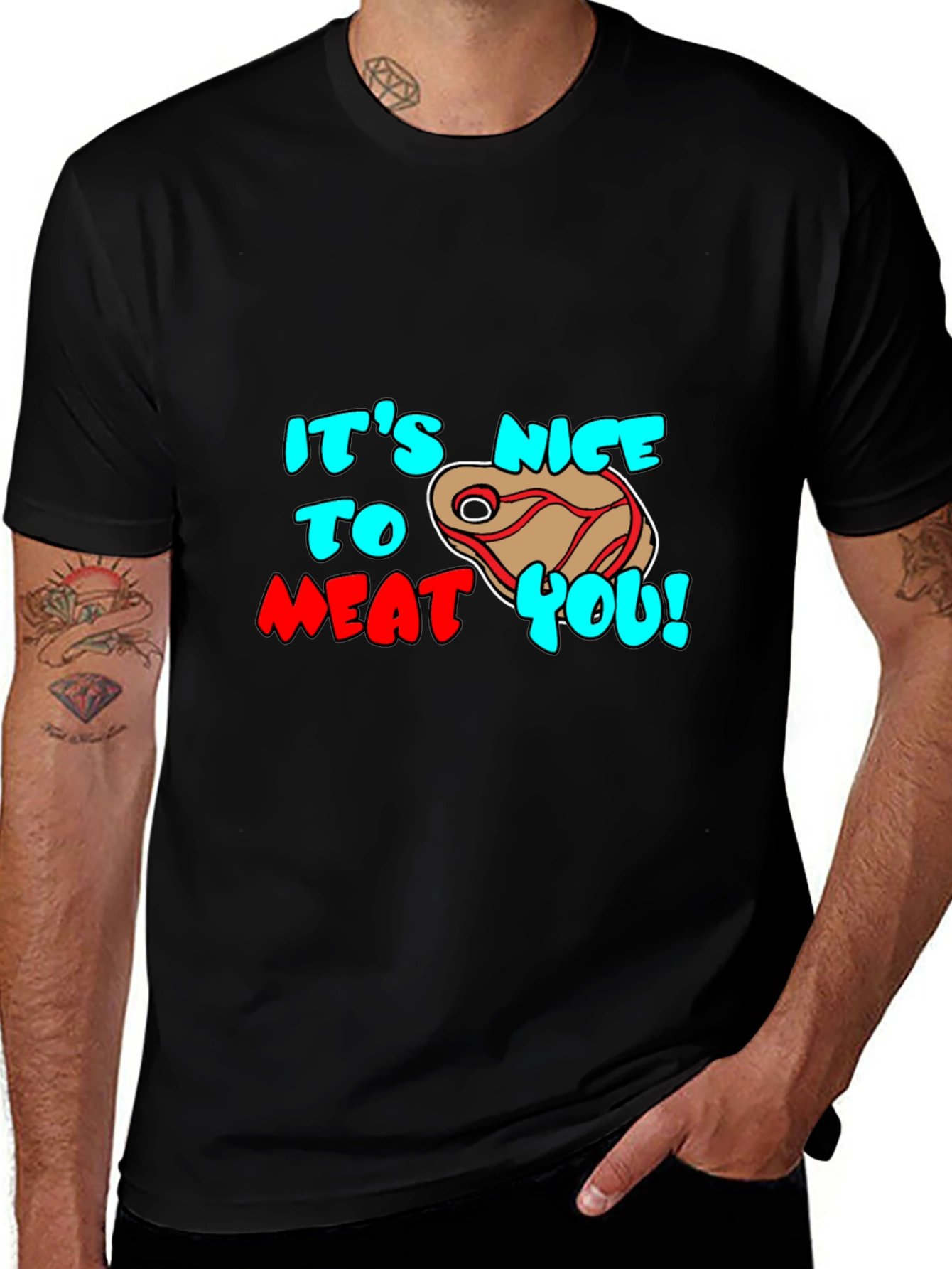 Variant 13 of It's Nice To Meat You Graphic Tee