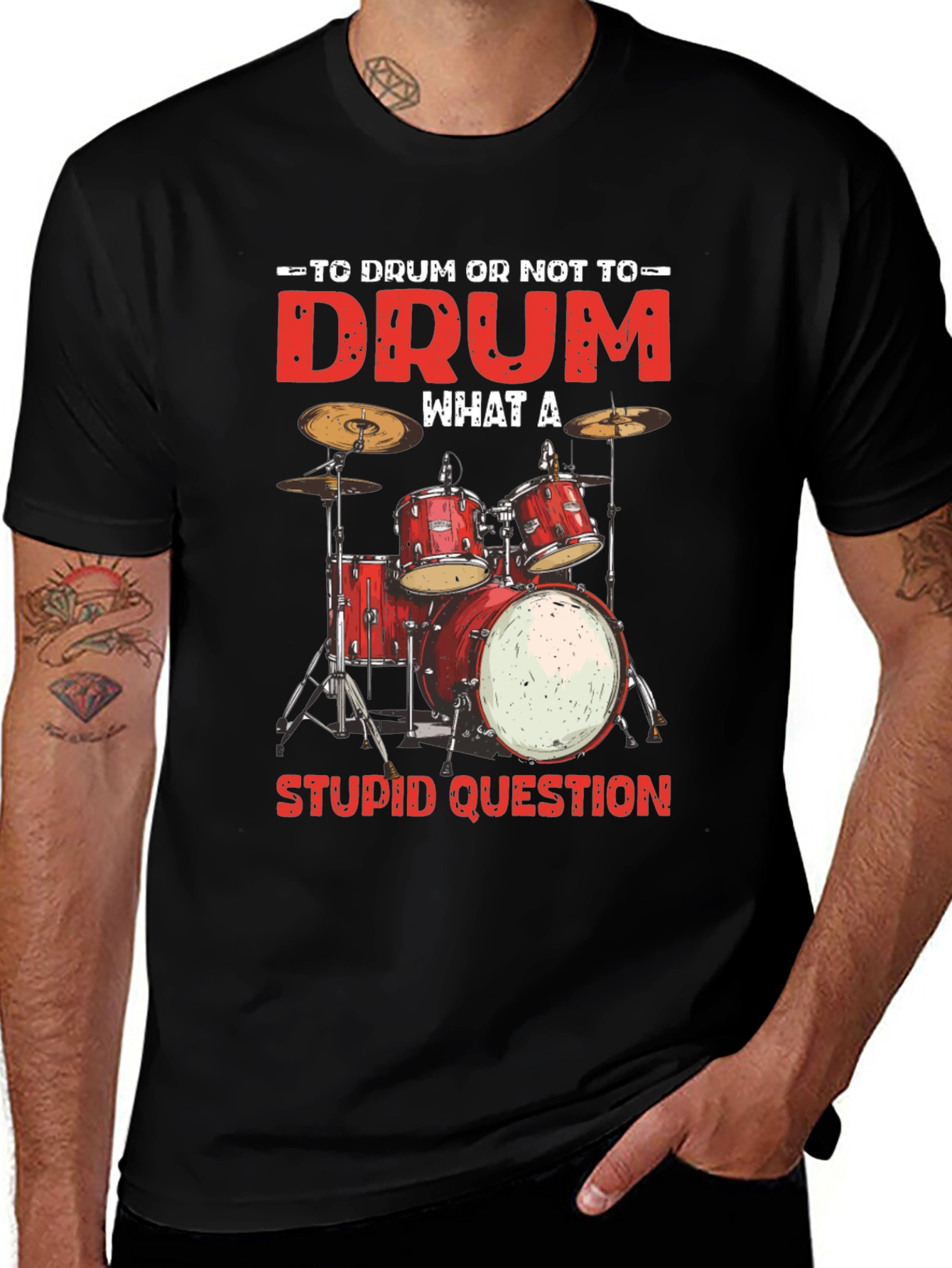 Variant 30 of Drummer T-Shirt - To Drum or Not To Drum