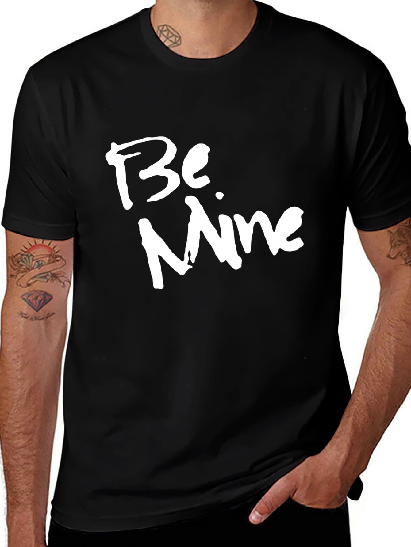Variant 3 of Be Mine Black Graphic Tee