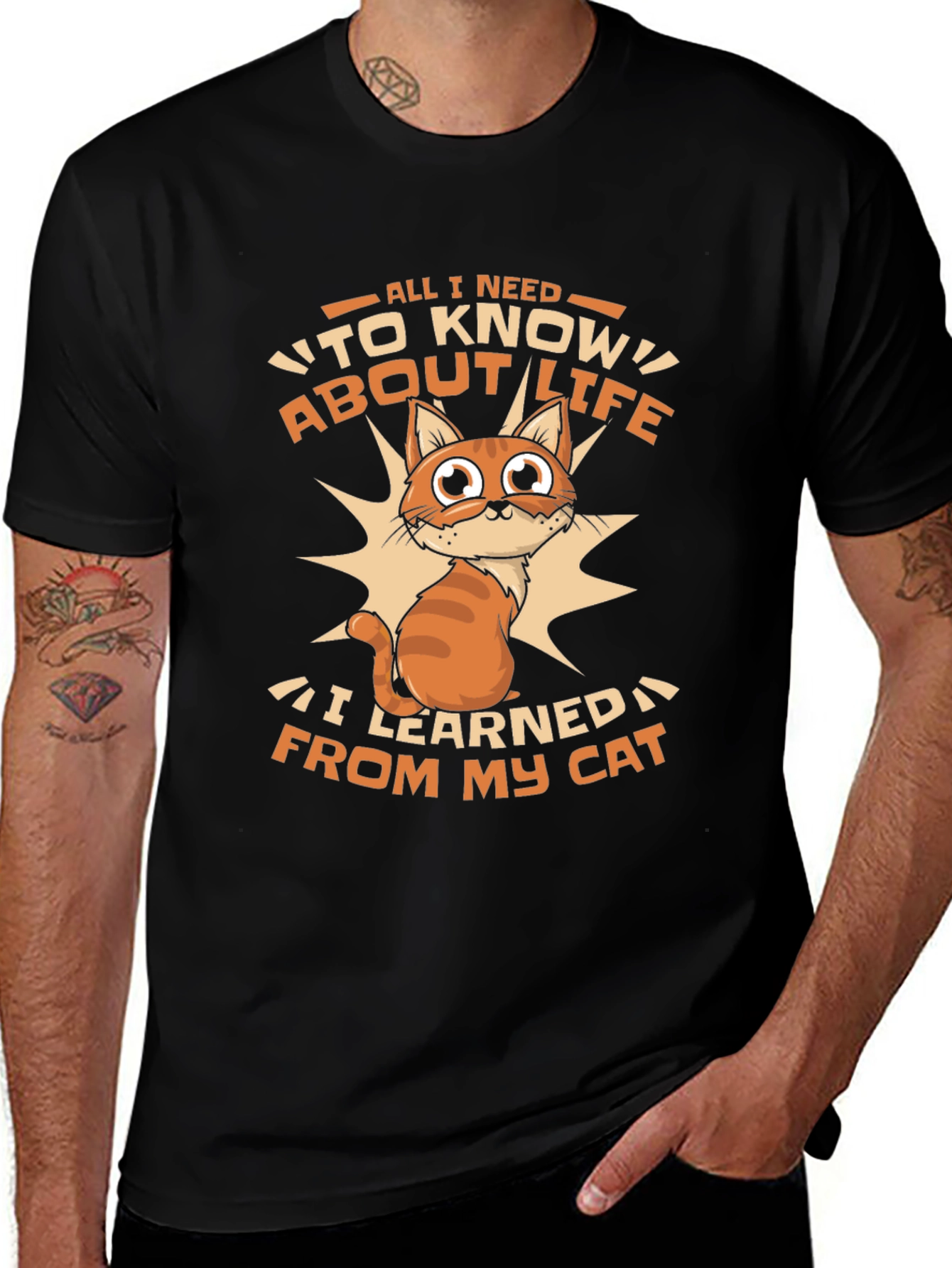 Variant 28 of Cat Life Lesson Graphic T-Shirt