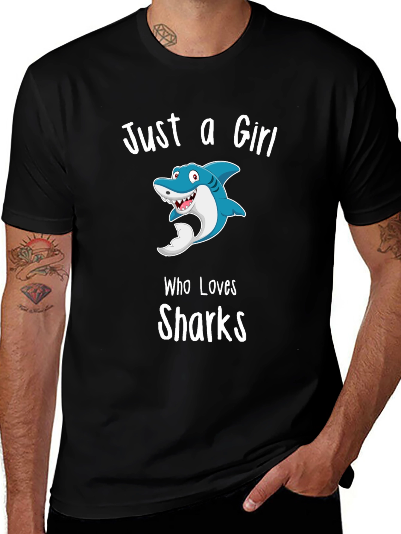 Variant 25 of Just A Girl Who Loves Sharks T-Shirt