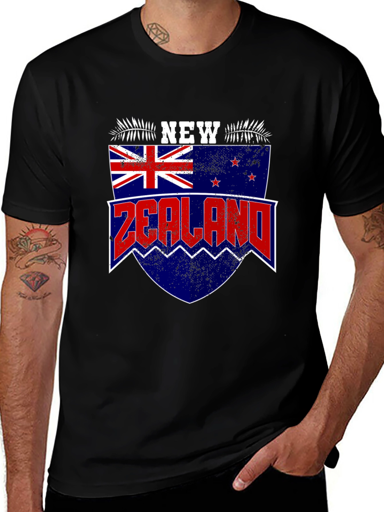 New Zealand Flag Graphic T-Shirt