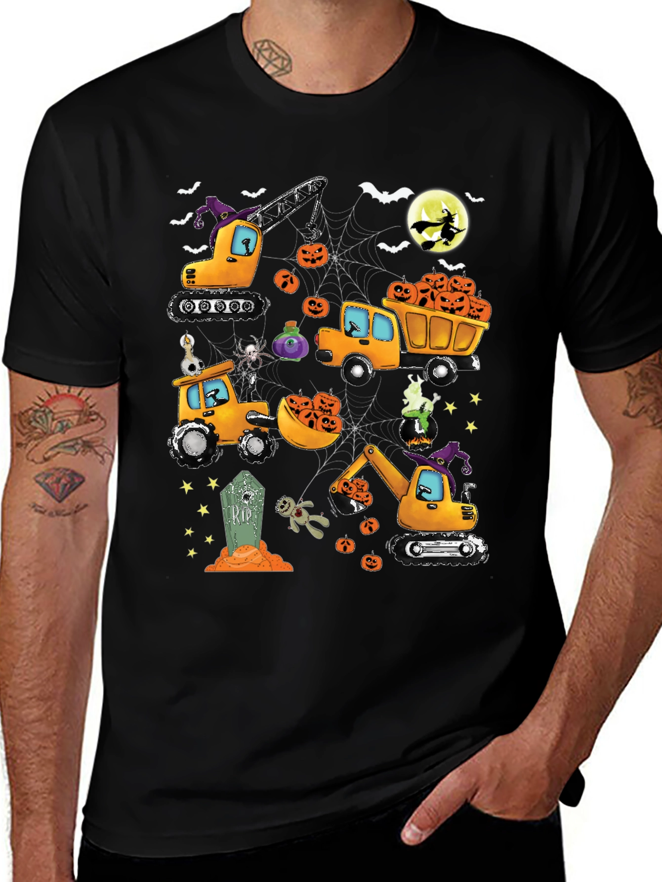 Variant 27 of Halloween Construction Truck T-Shirt