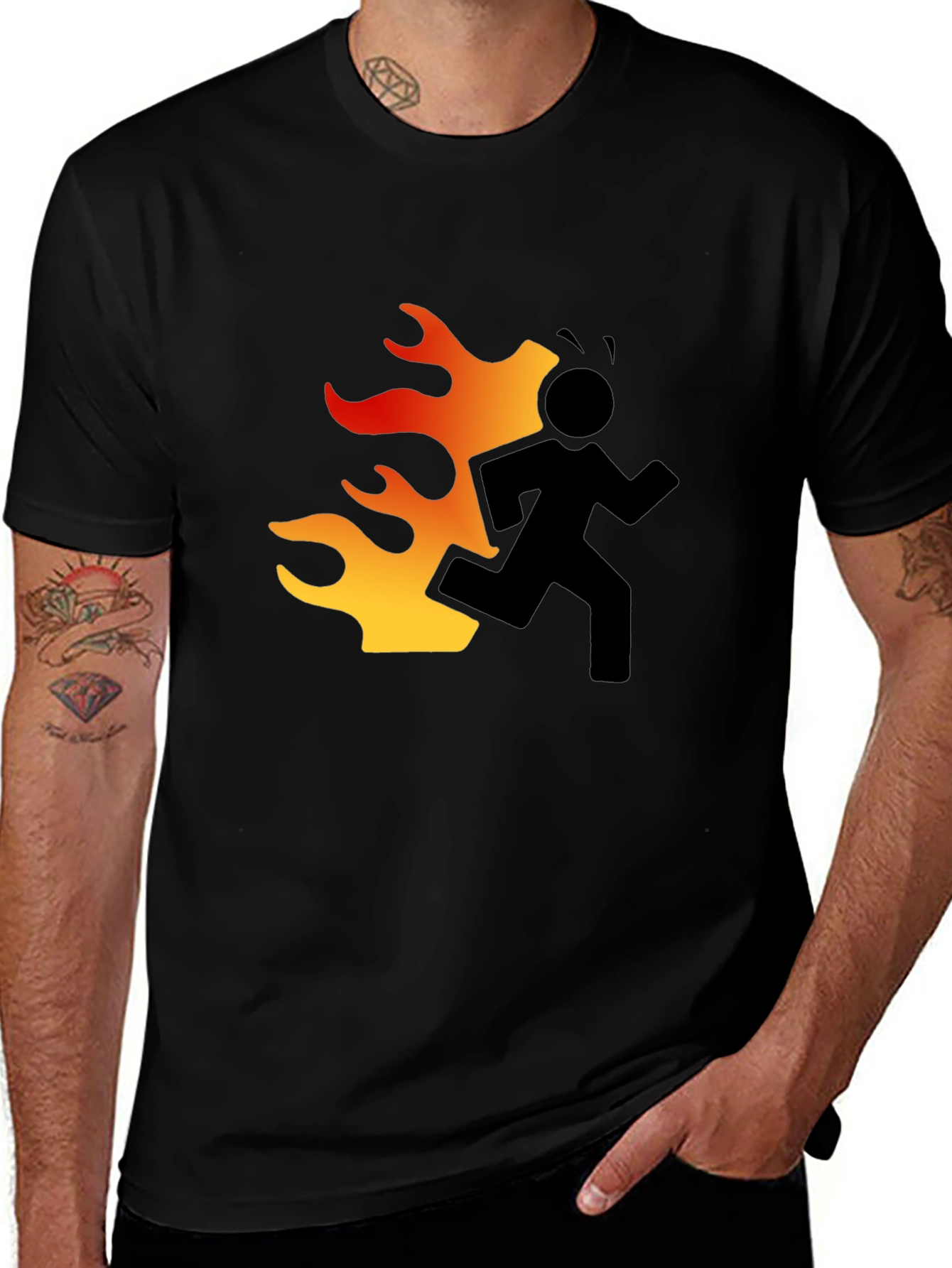 Variant 29 of Flame Runner Graphic T-Shirt