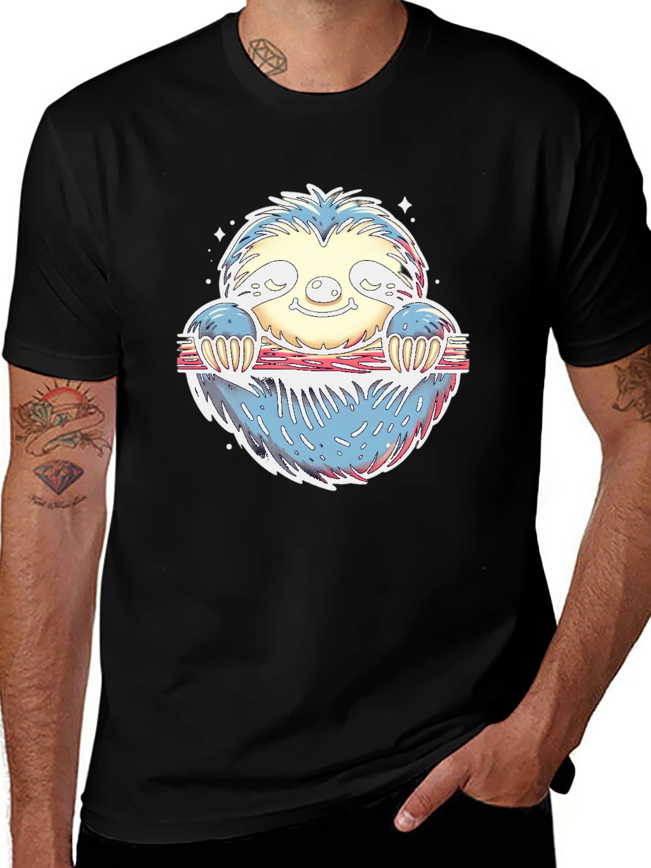 Sloth Graphic T-Shirt - Relaxed Fit