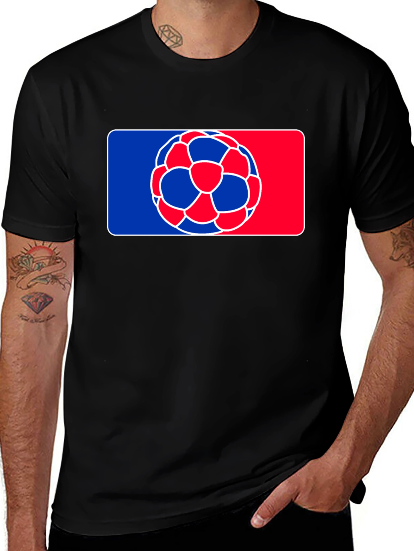 Variant 18 of Soccer Ball Graphic T-Shirt