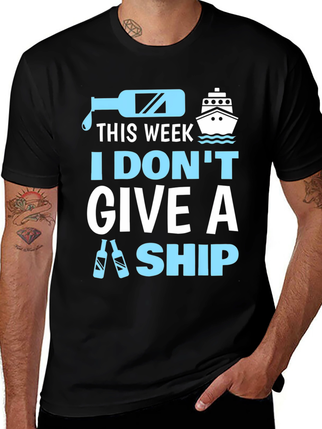 Variant 21 of Funny "I Don't Give A Ship" T-Shirt