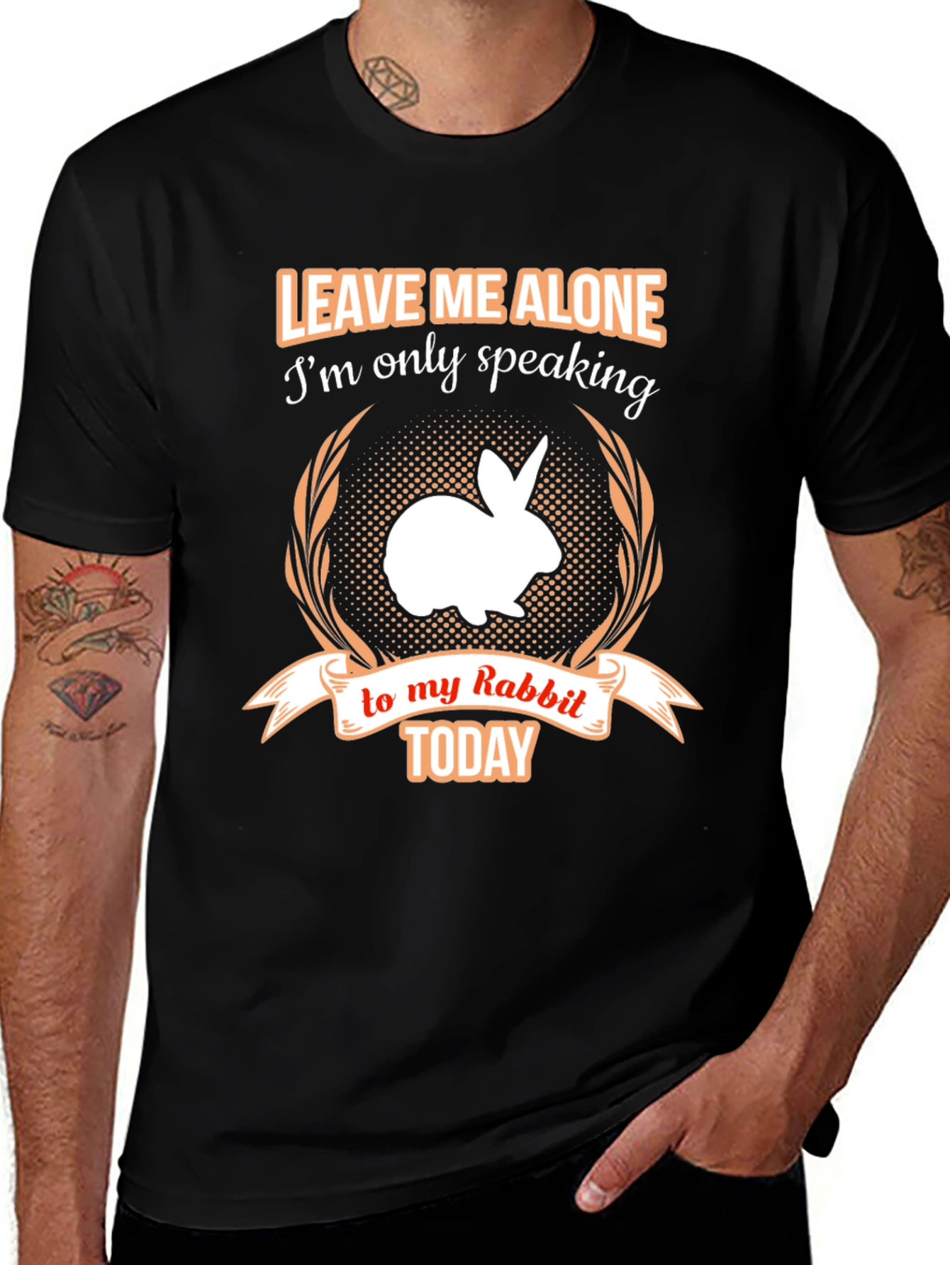 Variant 26 of Leave Me Alone Rabbit T-Shirt