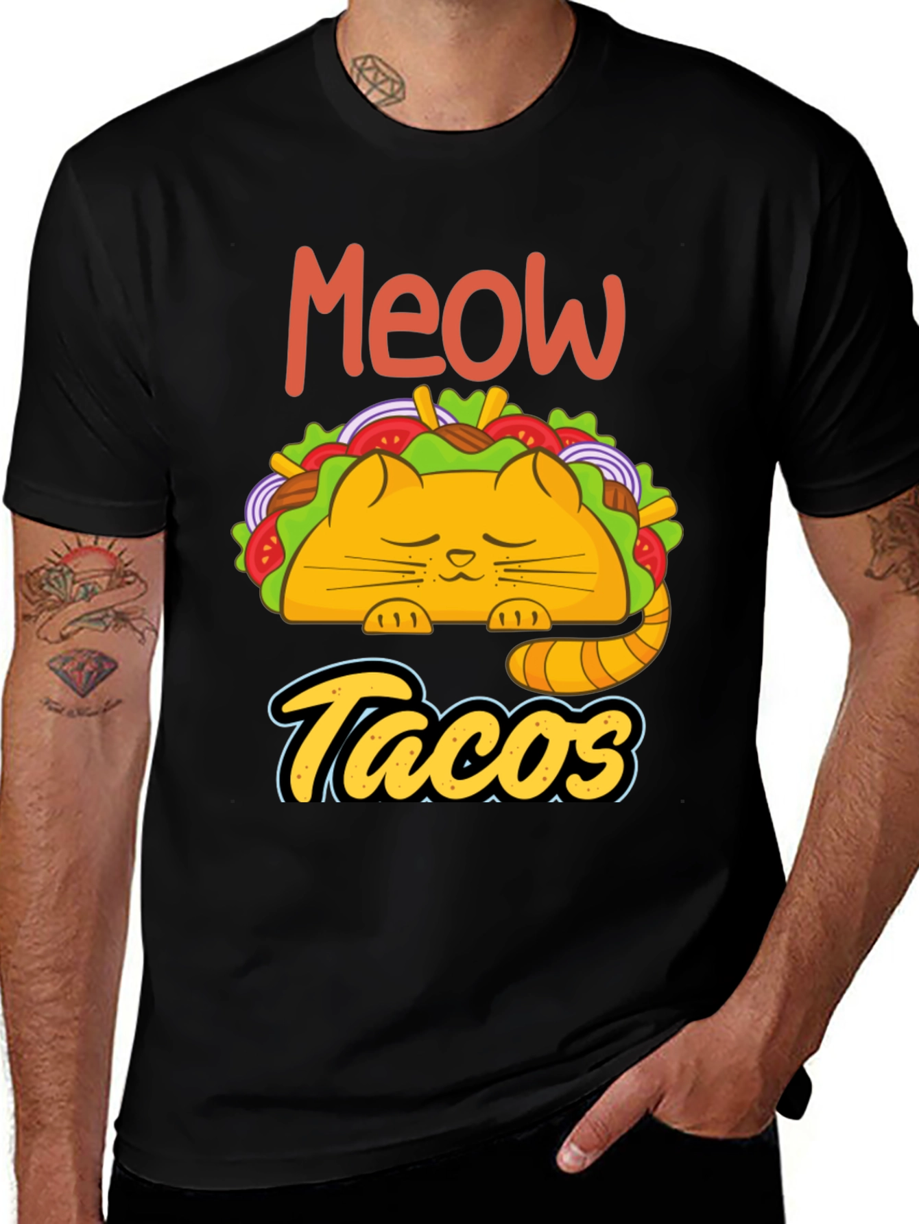 Variant 27 of Meow Tacos Graphic Tee