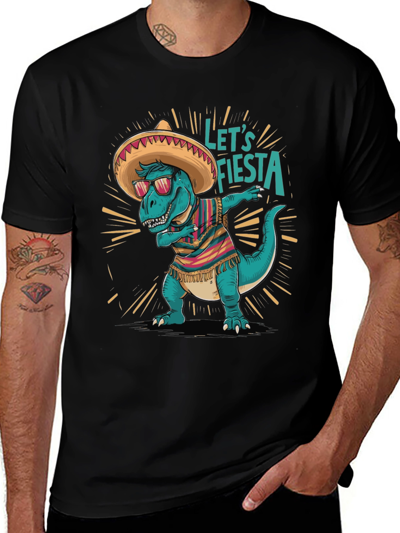 Let's Fiesta T-Rex T-Shirt