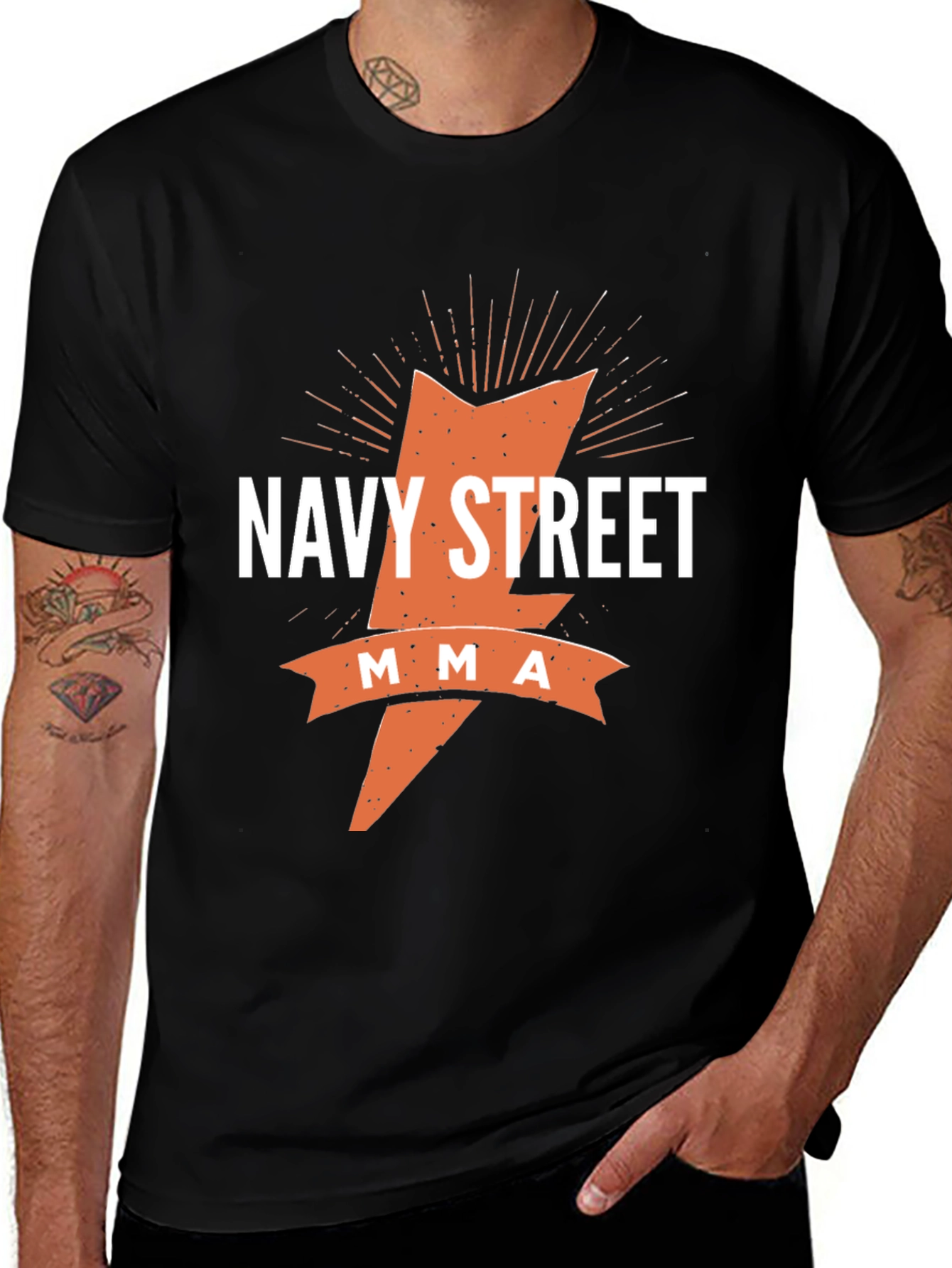 Navy Street MMA Graphic Tee - Black
