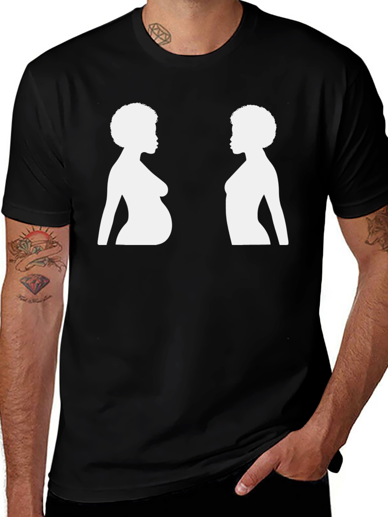 Variant 17 of Pregnancy Silhouette T-Shirt - Unisex