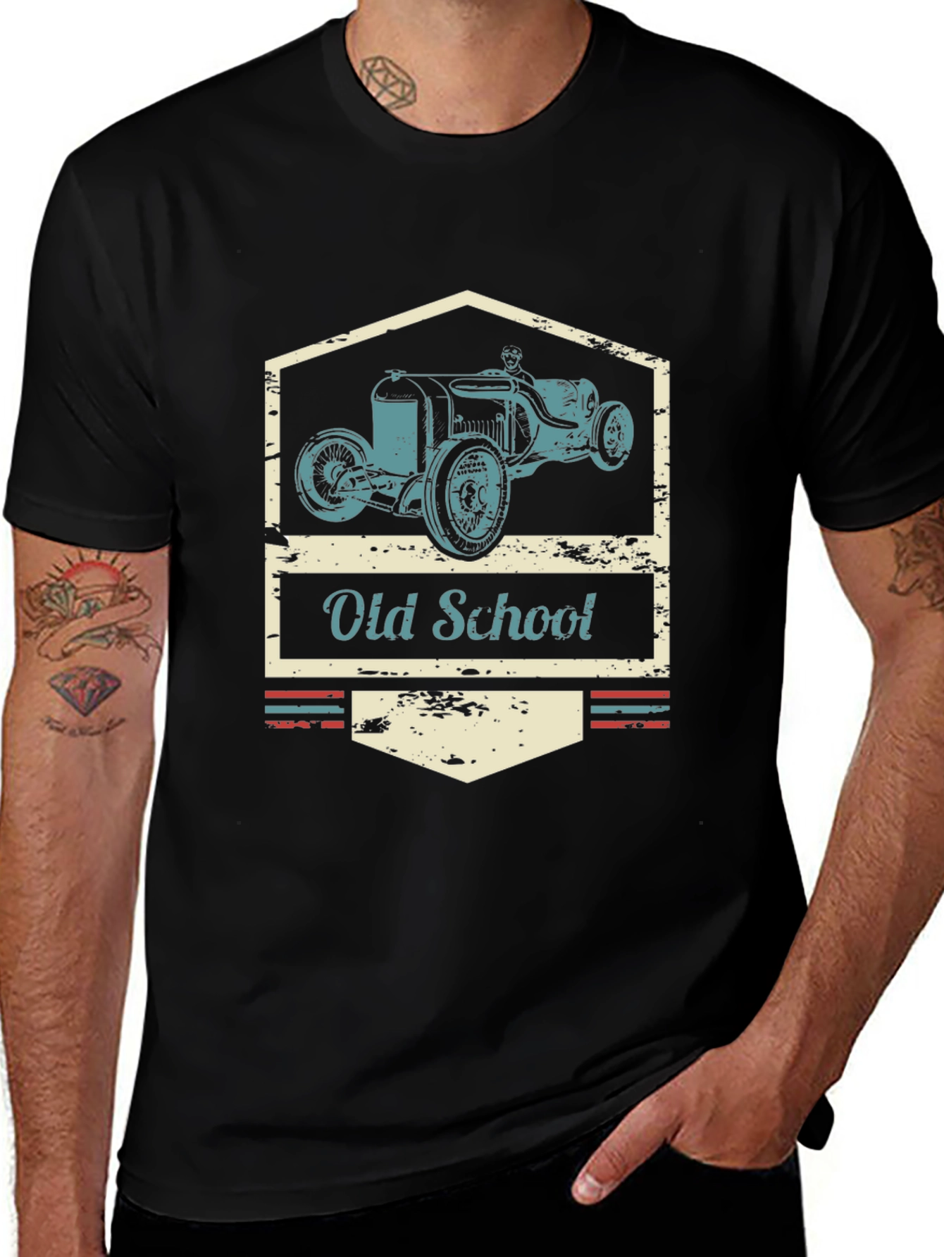 Variant 19 of Vintage "Old School" Car Graphic Tee